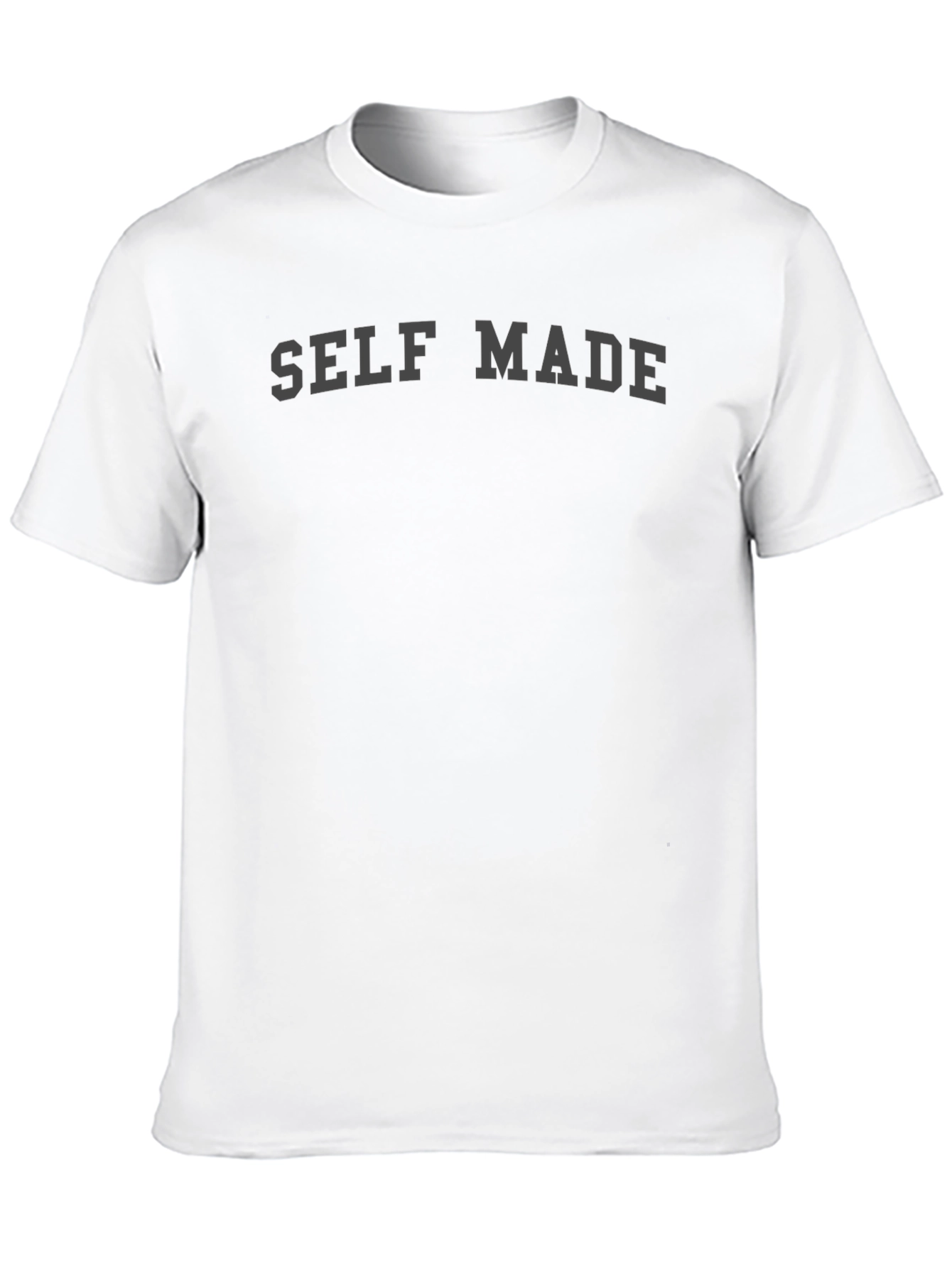 Self Made Graphic T-Shirt - Black Crew Neck