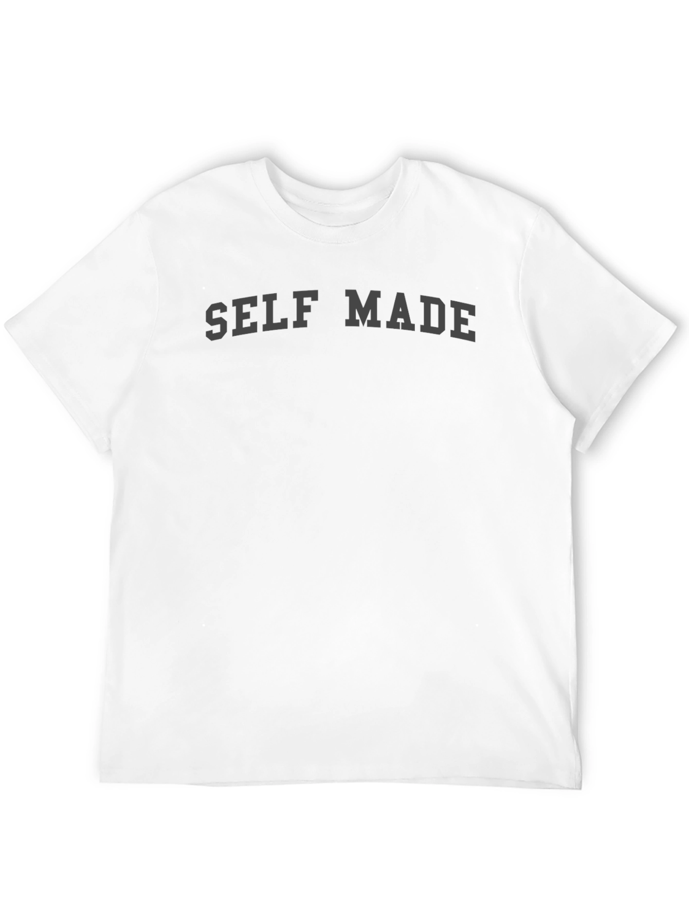 Self Made Graphic T-Shirt - Black Crew Neck
