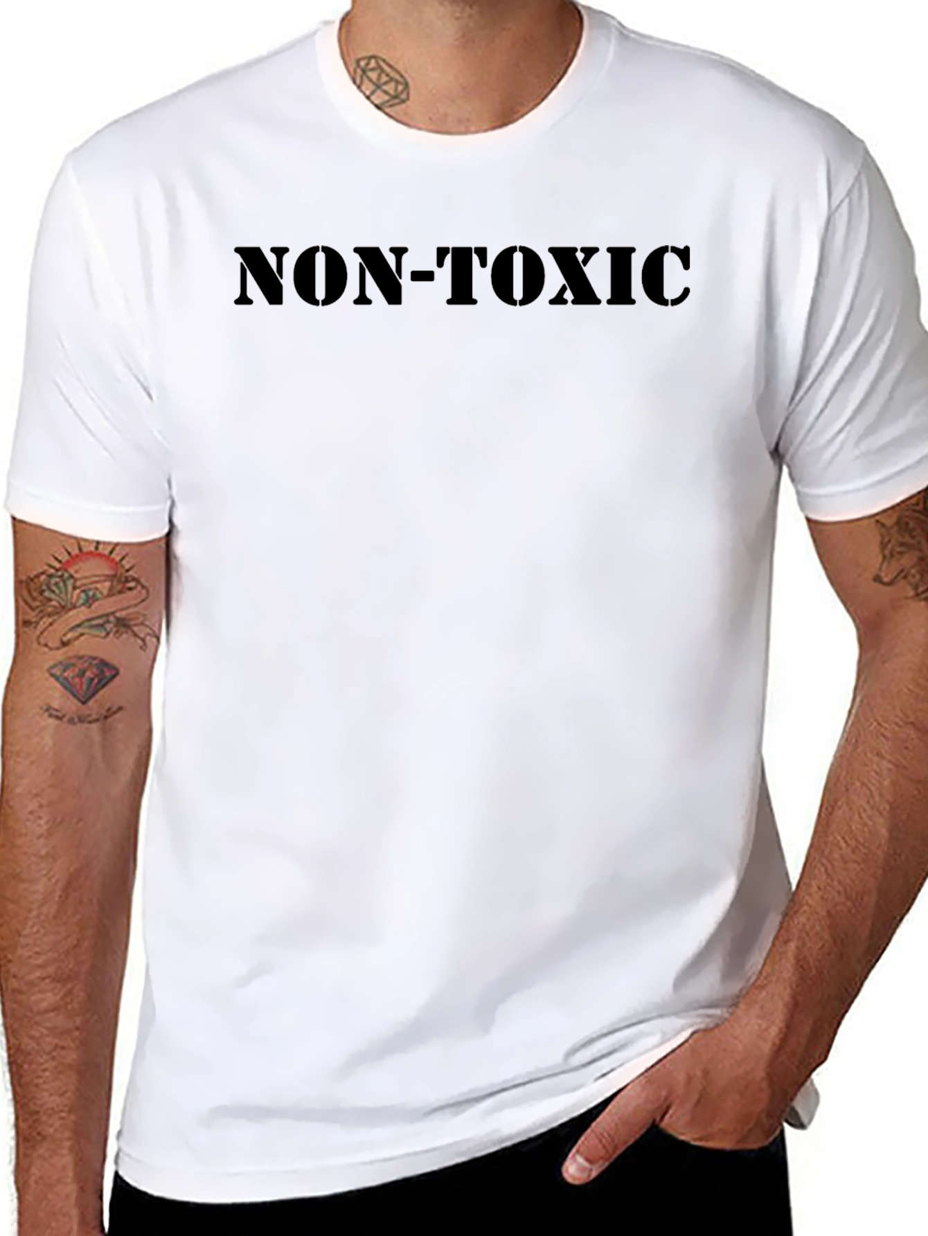 Non-Toxic Statement T-Shirt - Black