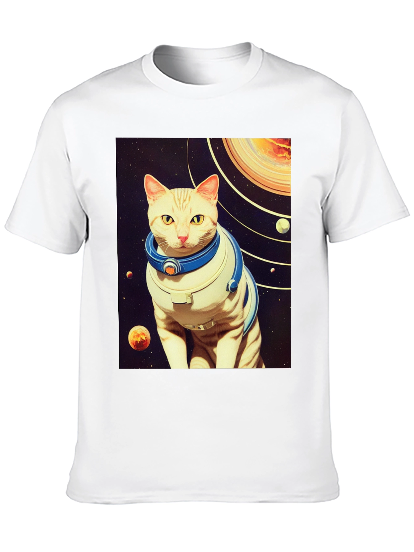 Space Cat T-Shirt - Galaxy Explorer Tee