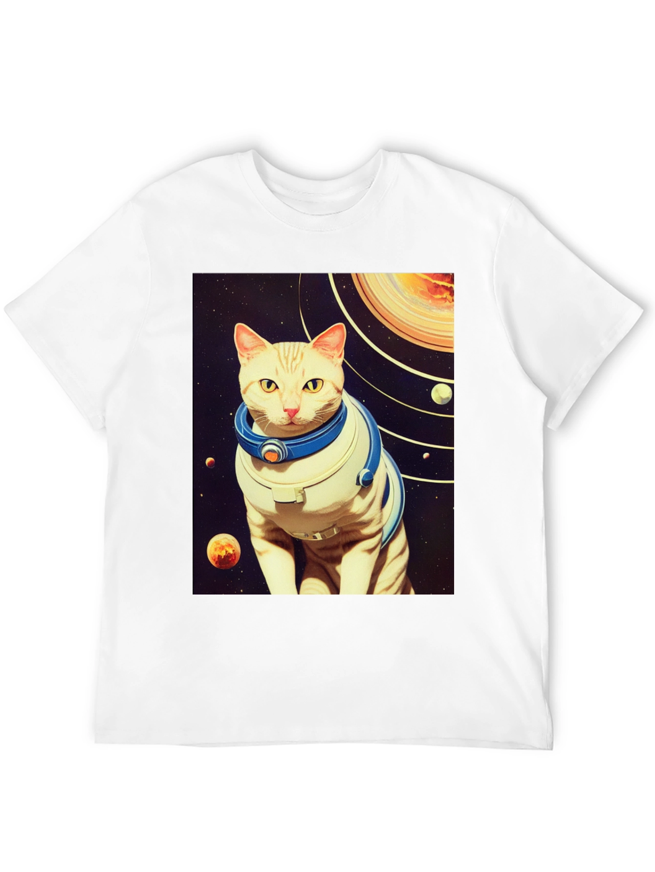 Space Cat T-Shirt - Galaxy Explorer Tee