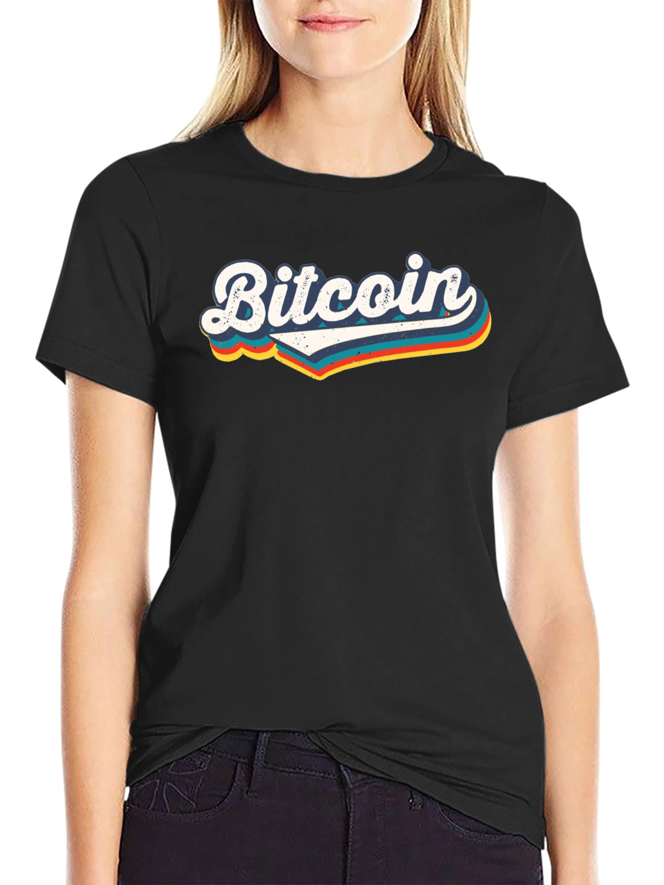 Retro Bitcoin Graphic Tee - Classic Crypto Style