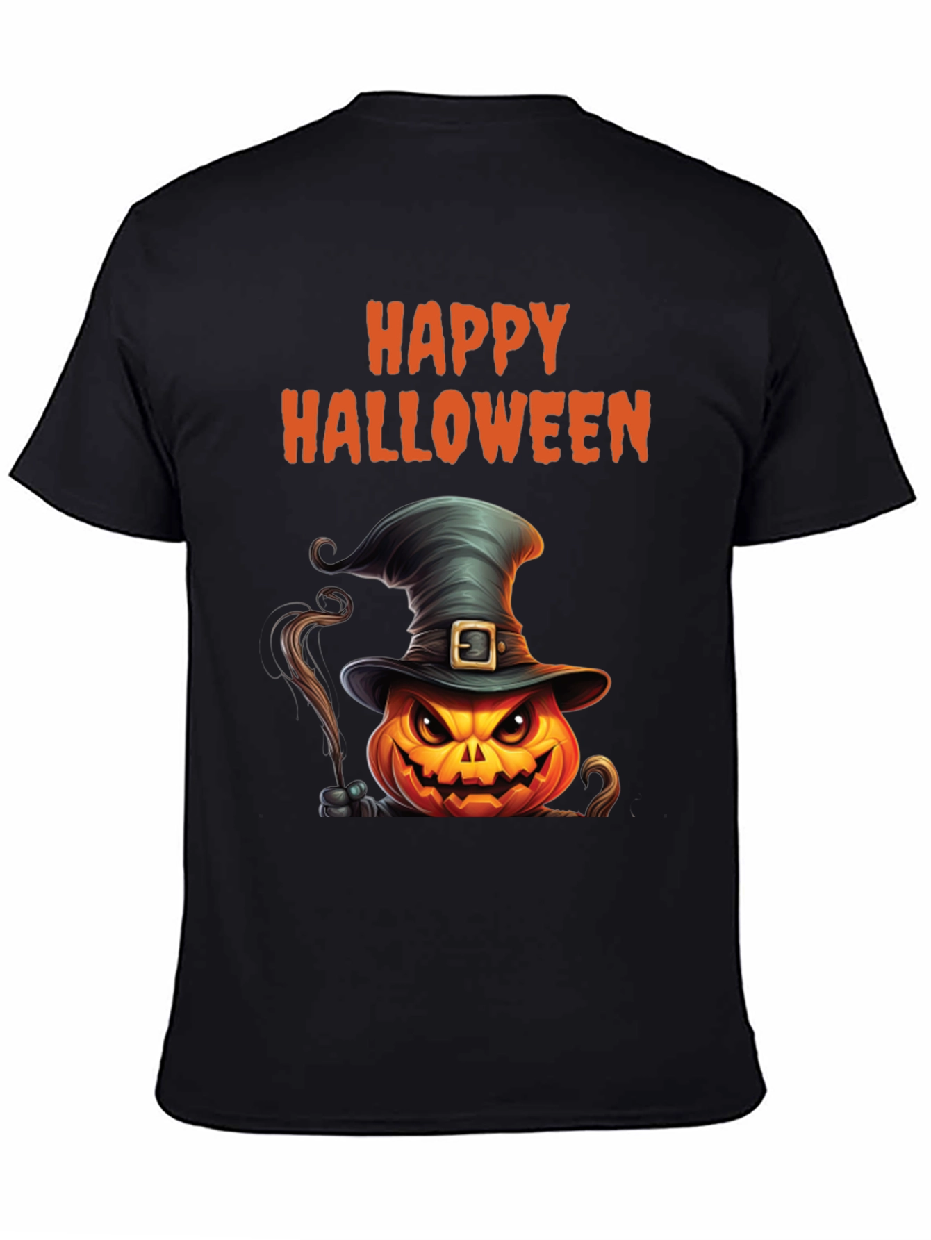 Happy Halloween Pumpkin Witch Hat T-Shirt