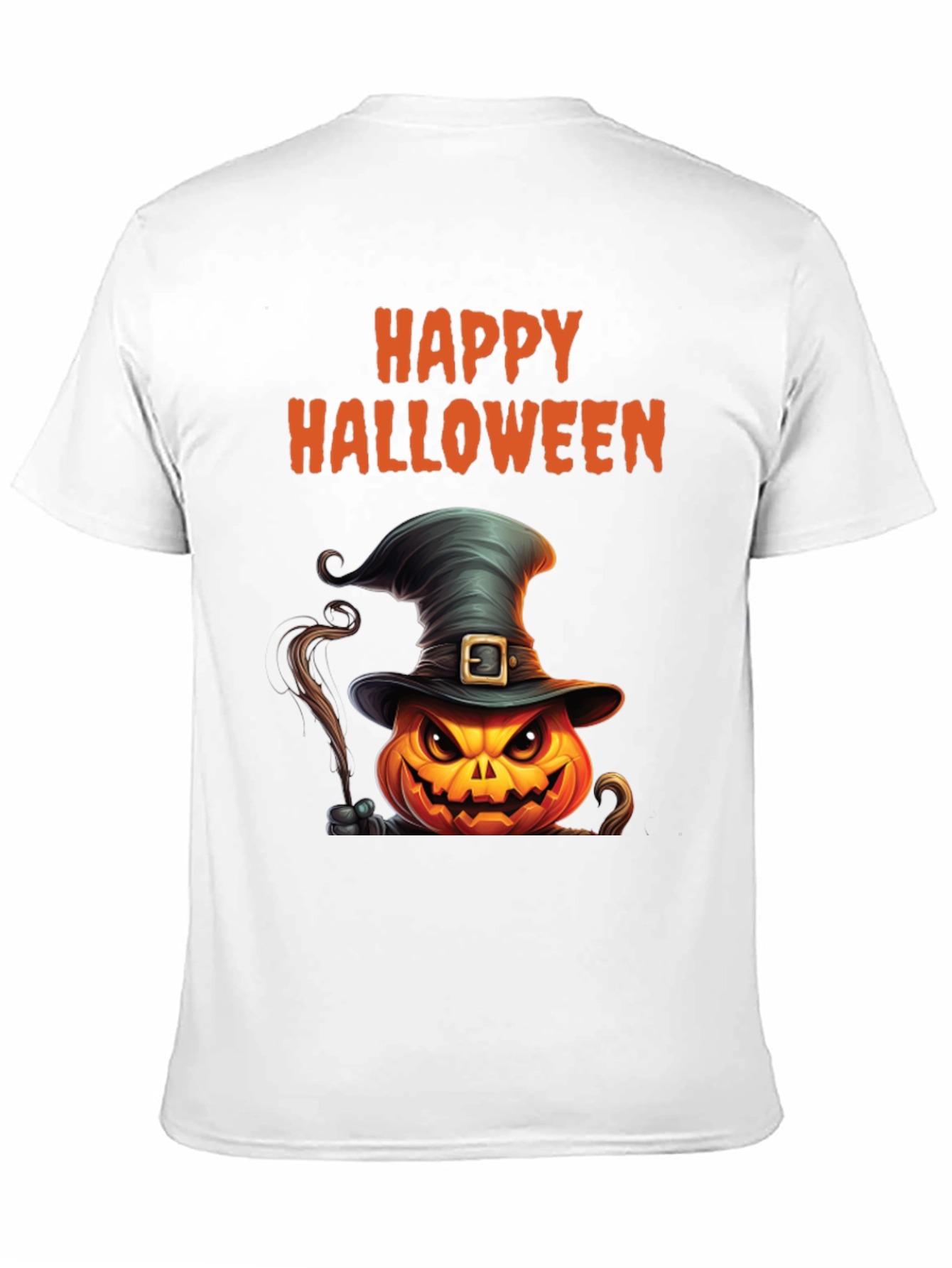 Happy Halloween Pumpkin Witch Hat T-Shirt