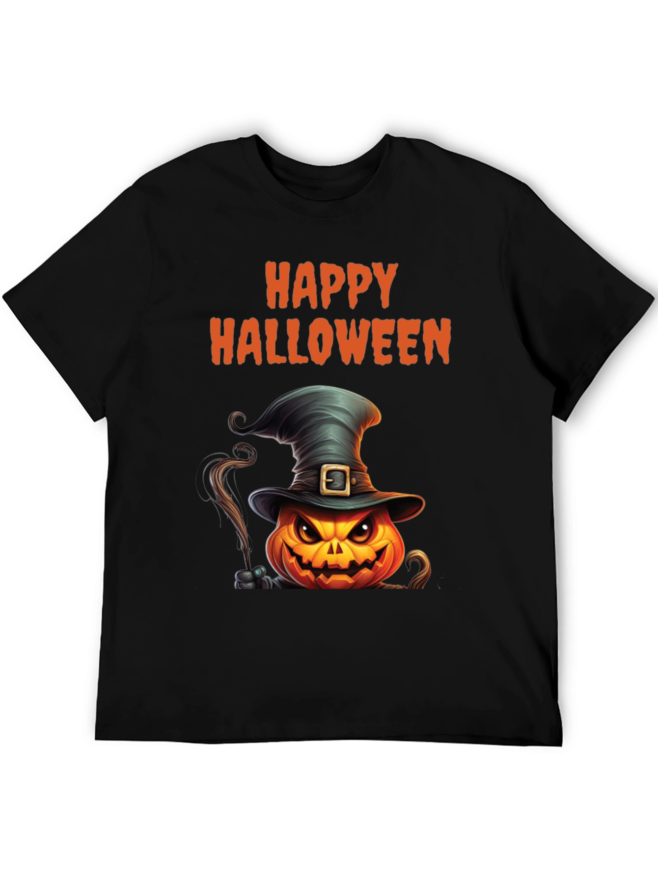 Happy Halloween Pumpkin Witch Hat T-Shirt