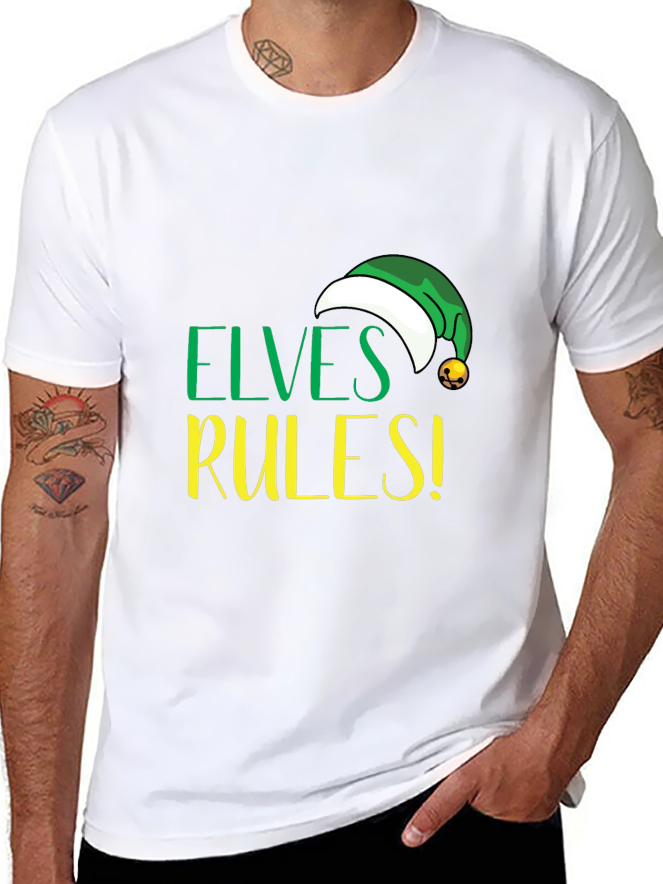 Elves Rules! Holiday Graphic Tee