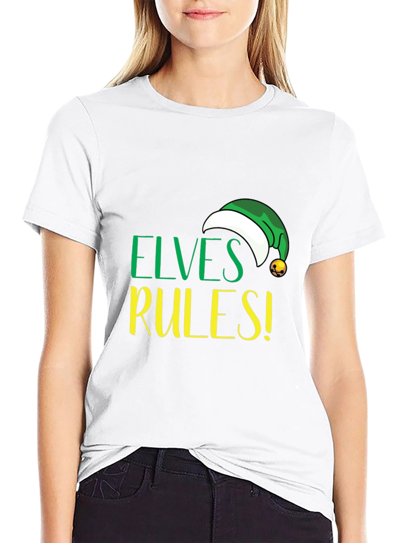 Elves Rules! Holiday Graphic Tee