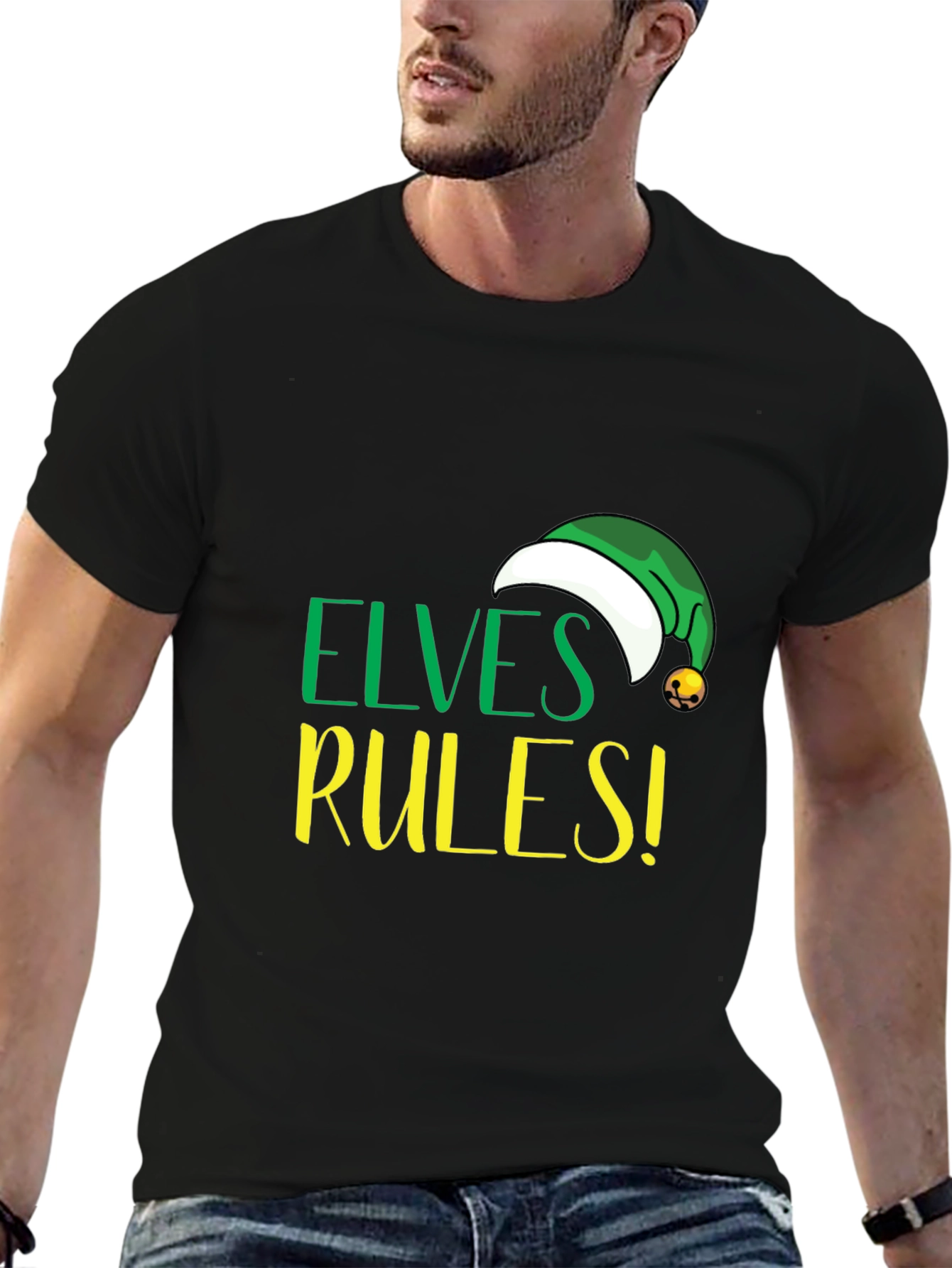 Elves Rules! Holiday Graphic Tee