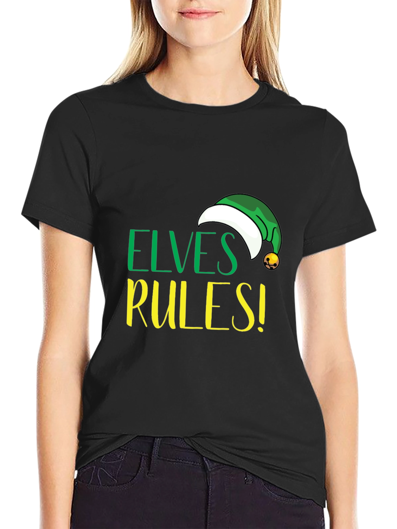 Elves Rules! Holiday Graphic Tee
