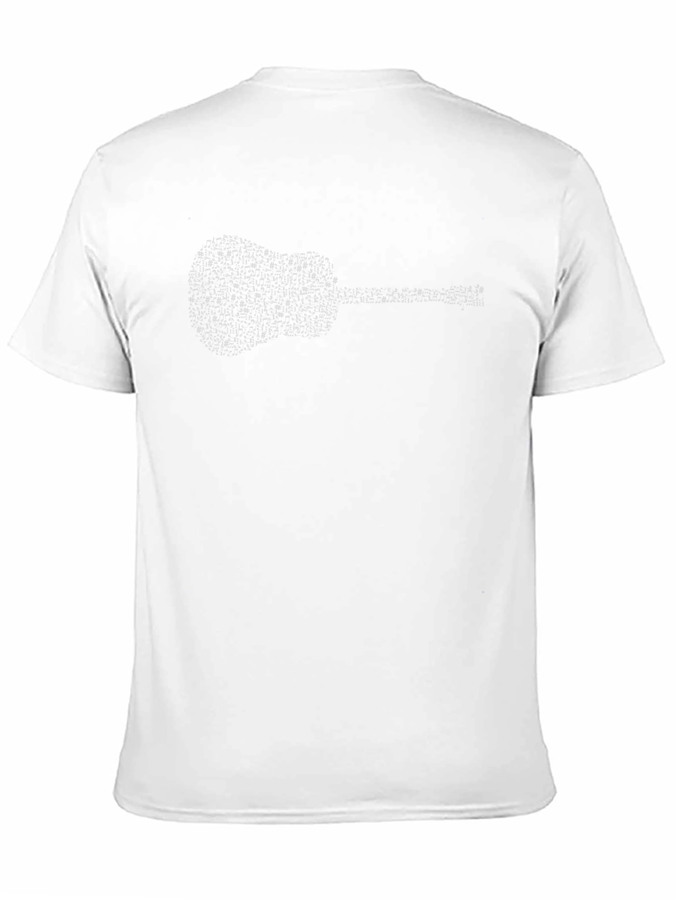 Guitar Notes Graphic Tee - Black Casual Shirt