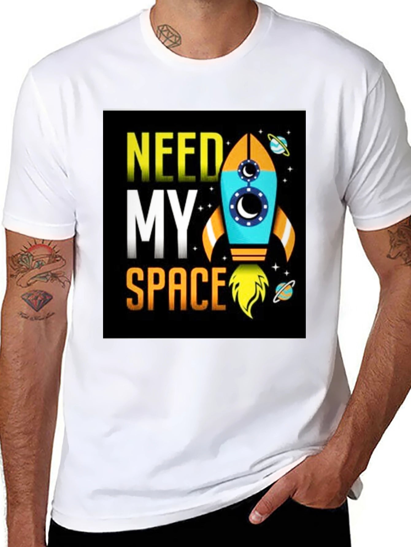 Need My Space T-Shirt - Rocket Design
