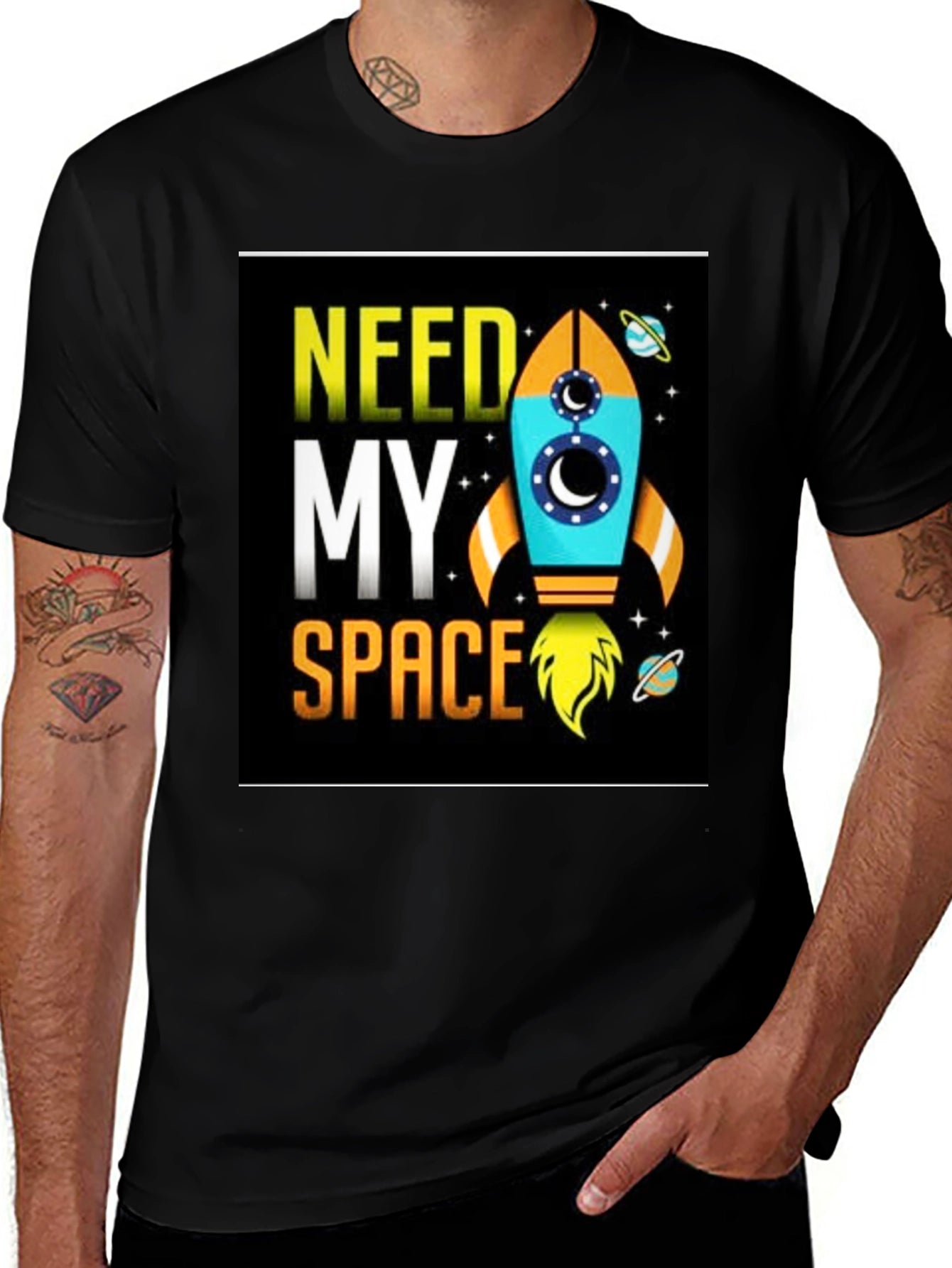 Need My Space T-Shirt - Rocket Design