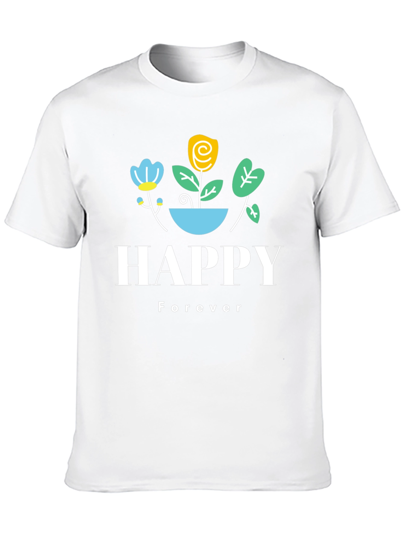 Happy Forever Graphic Print T-Shirt