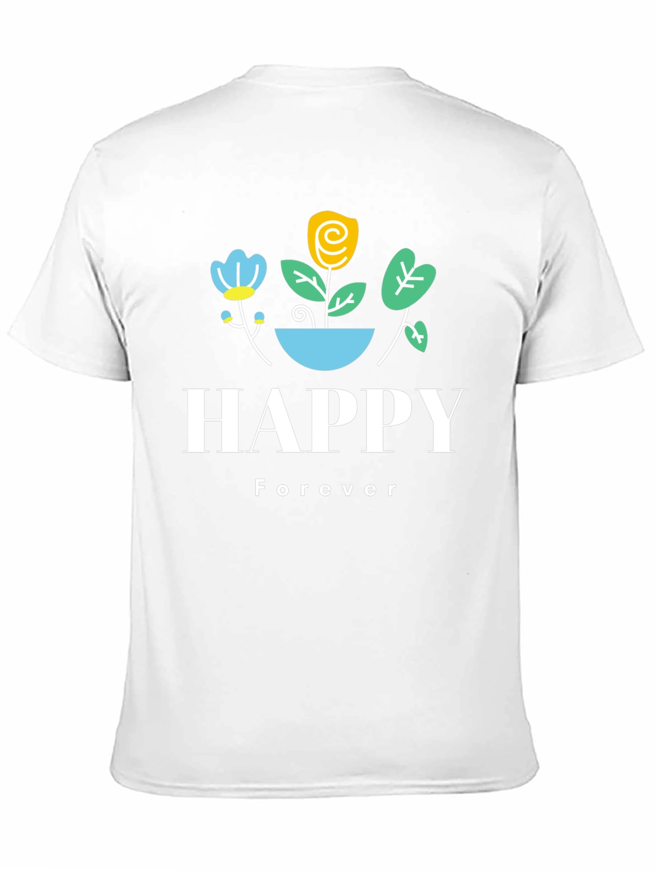 Happy Forever Graphic Print T-Shirt