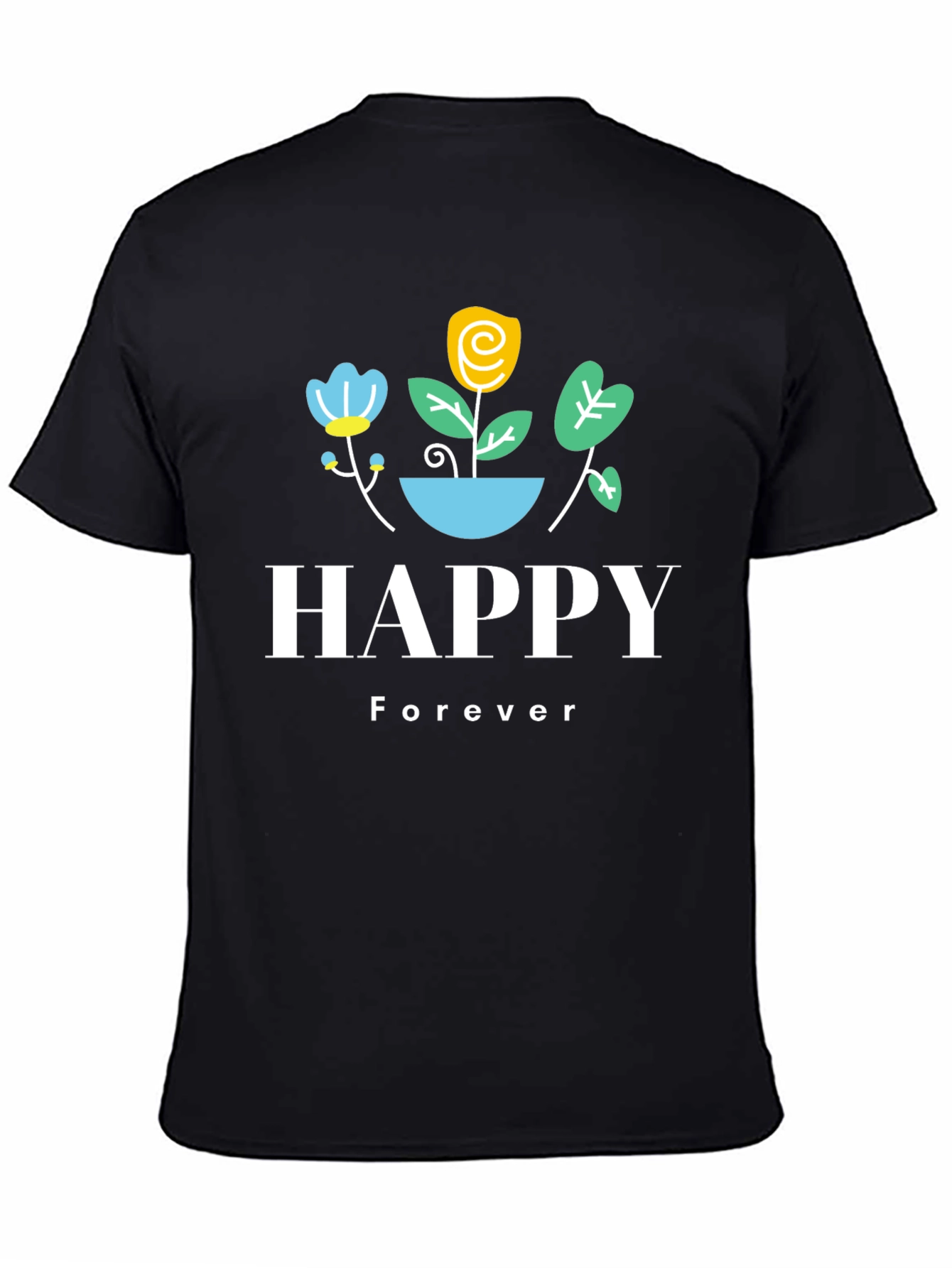 Happy Forever Graphic Print T-Shirt
