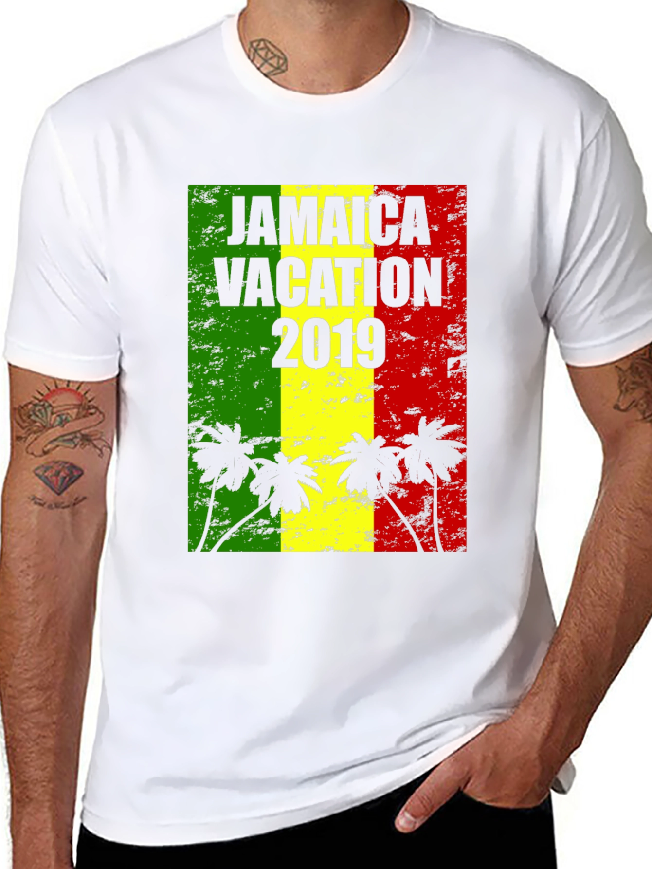 Jamaica Vacation 2019 Black T-Shirt