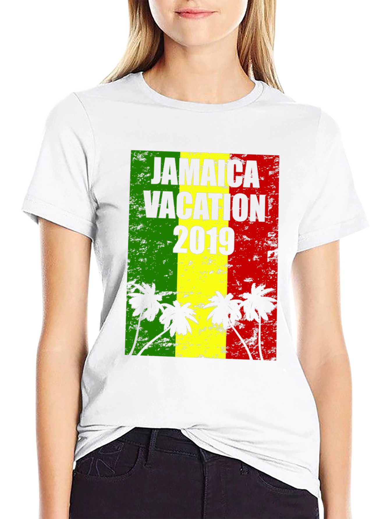 Jamaica Vacation 2019 Black T-Shirt