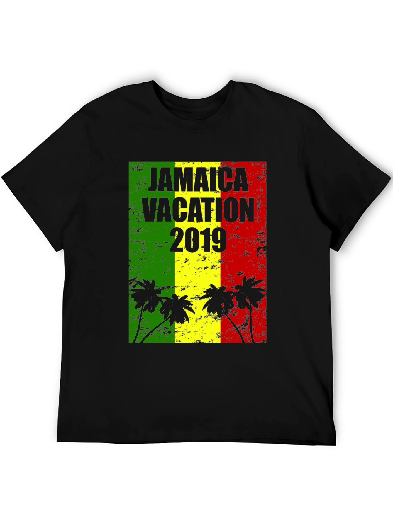 Jamaica Vacation 2019 Black T-Shirt