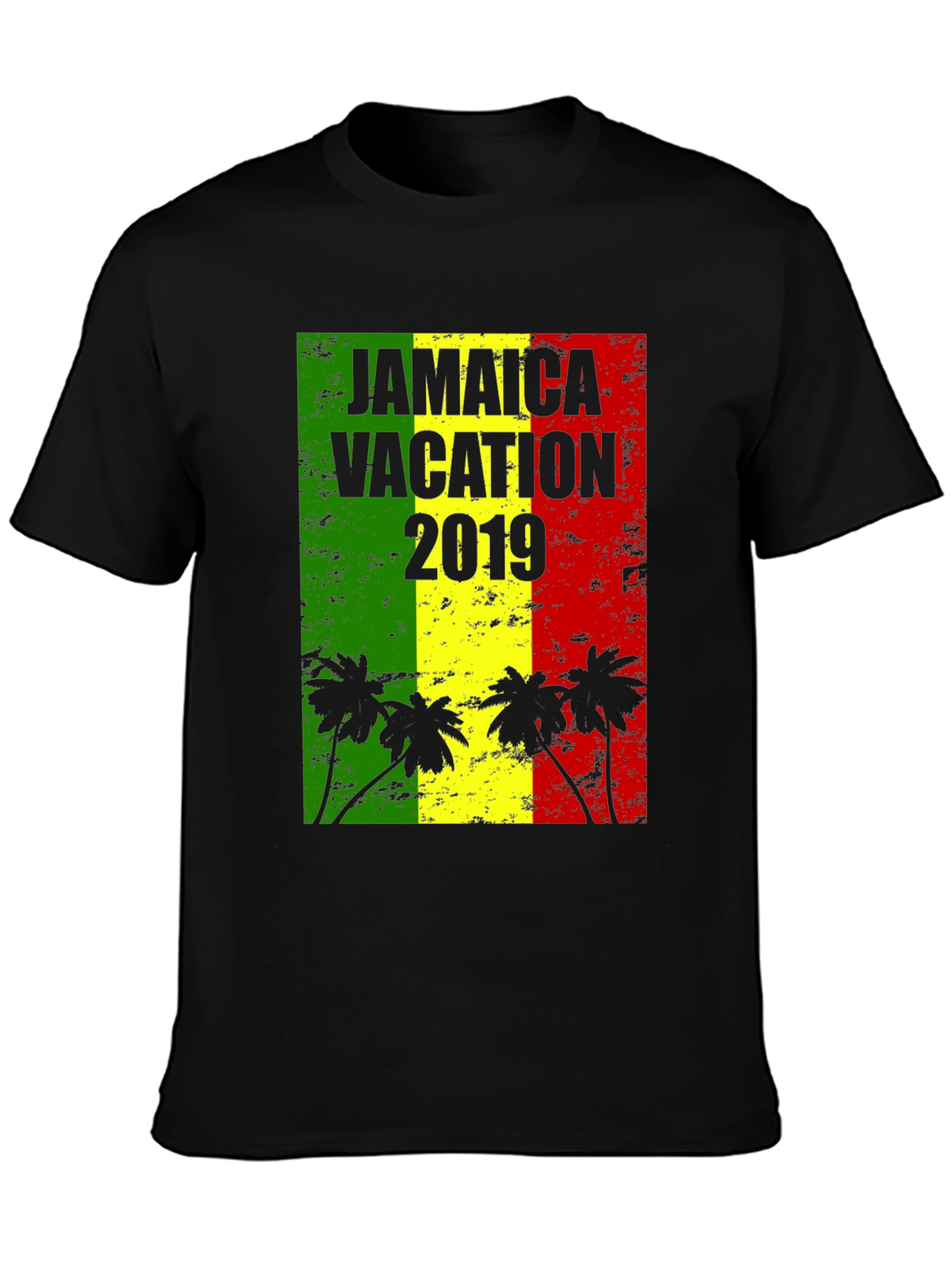 Jamaica Vacation 2019 Black T-Shirt