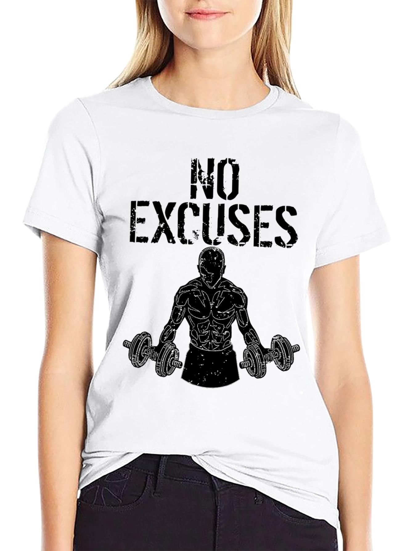 No Excuses Gym T-Shirt - Workout Motivation