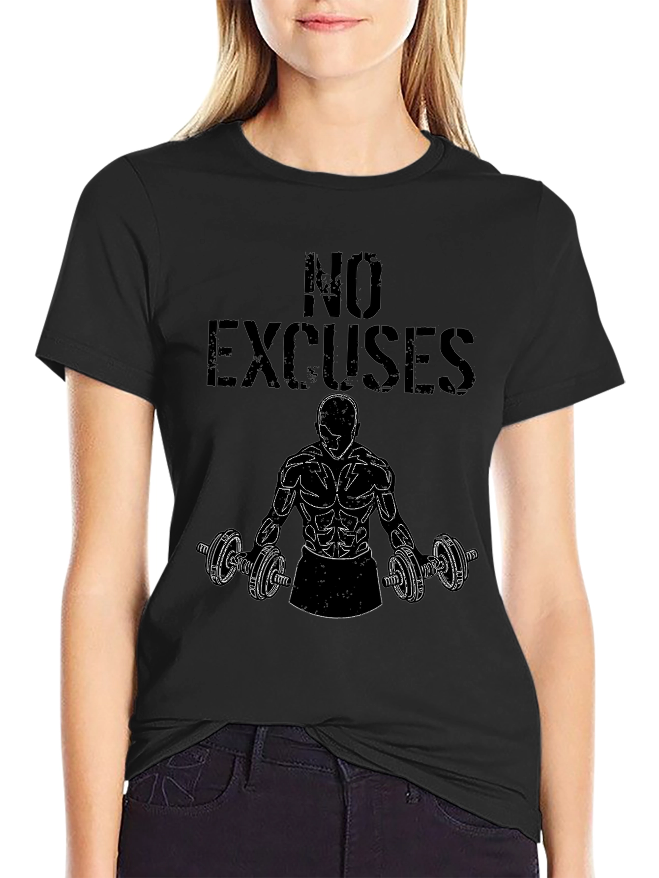 No Excuses Gym T-Shirt - Workout Motivation