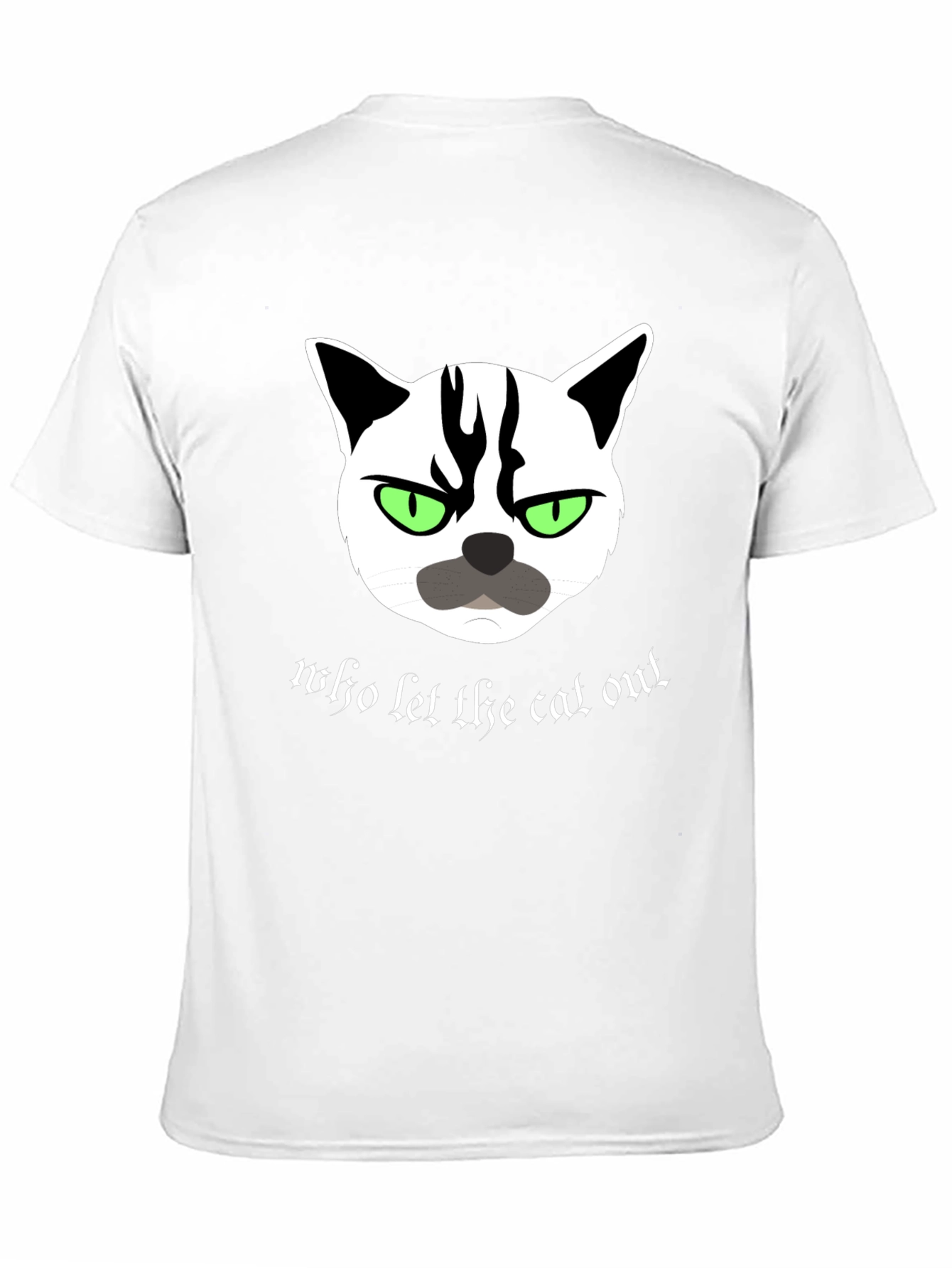 Grumpy Cat T-Shirt - Who Let The Cat Out?