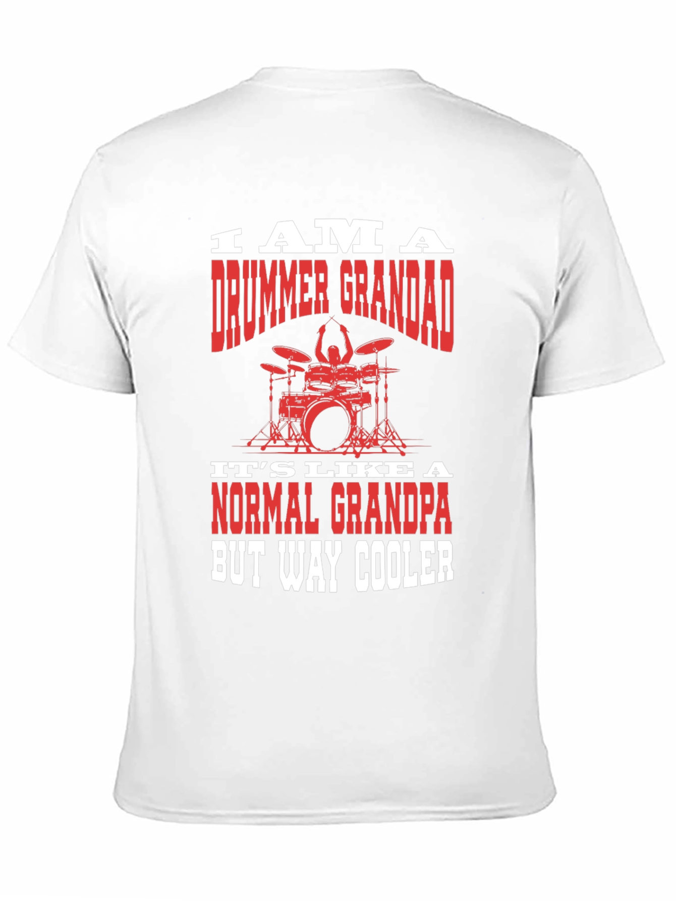 Drummer Grandad T-Shirt - Cool Grandpa Gift