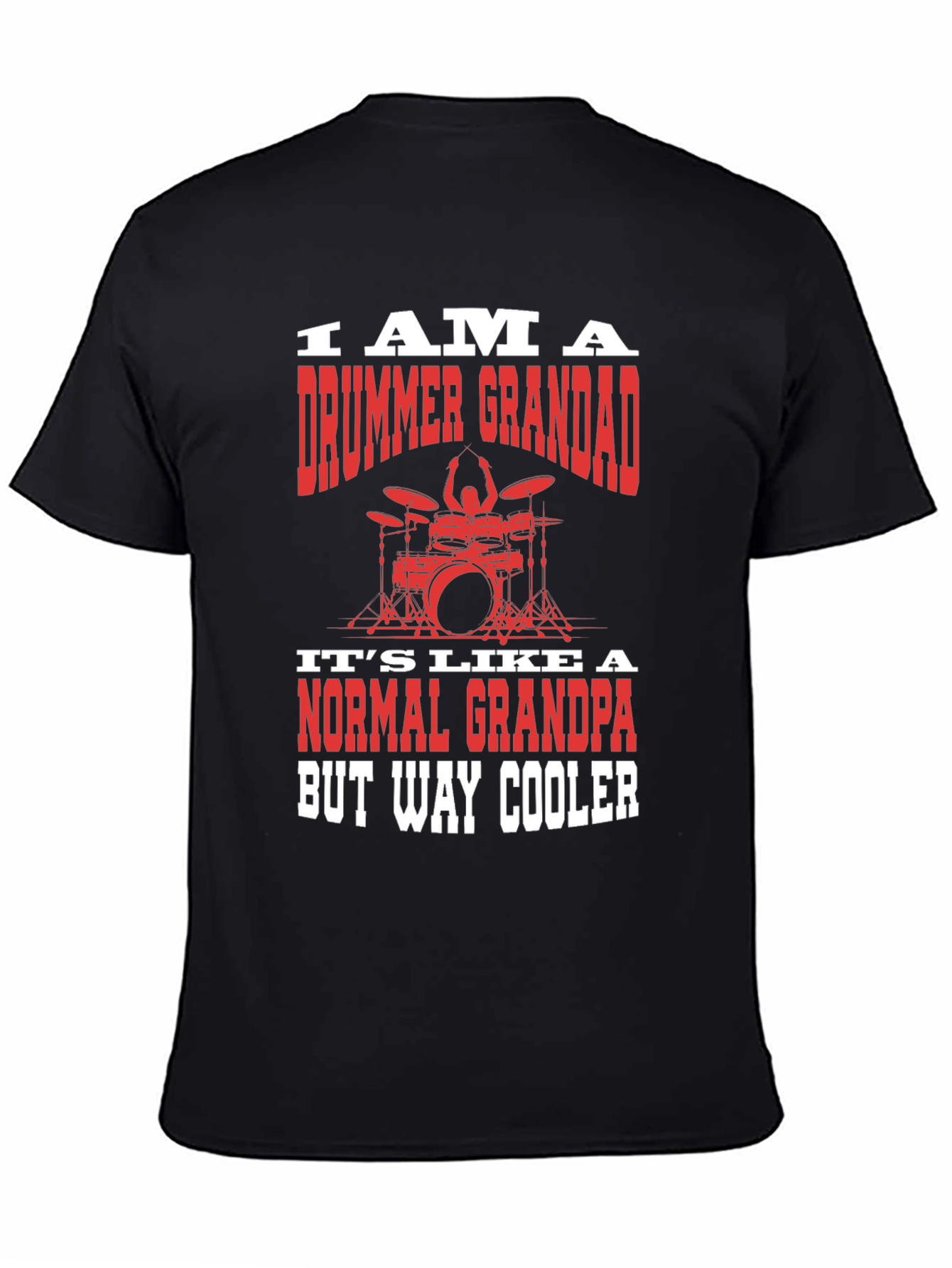 Drummer Grandad T-Shirt - Cool Grandpa Gift