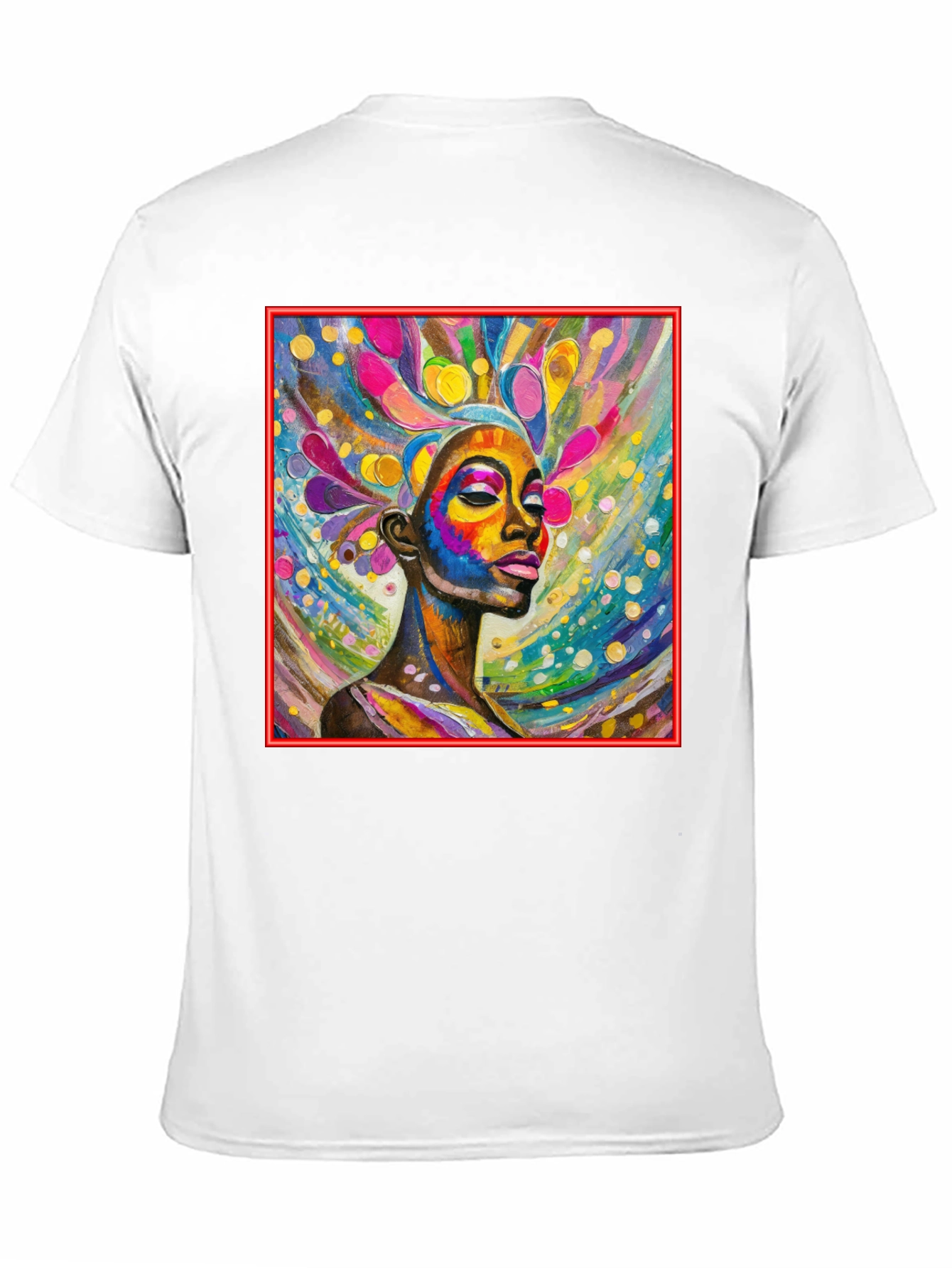 Vibrant Woman Art Black T-Shirt