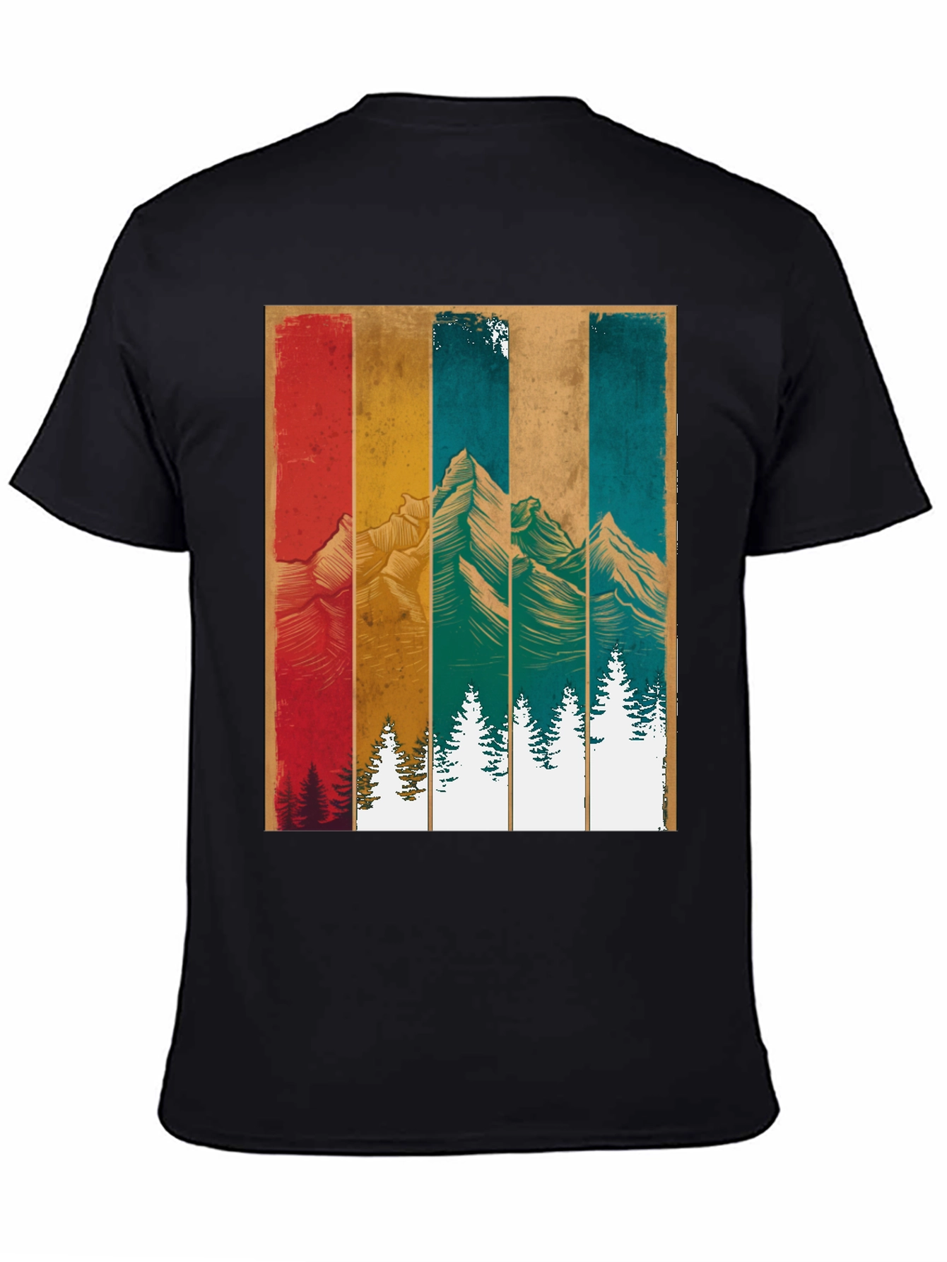 Retro Mountainscape Graphic Tee