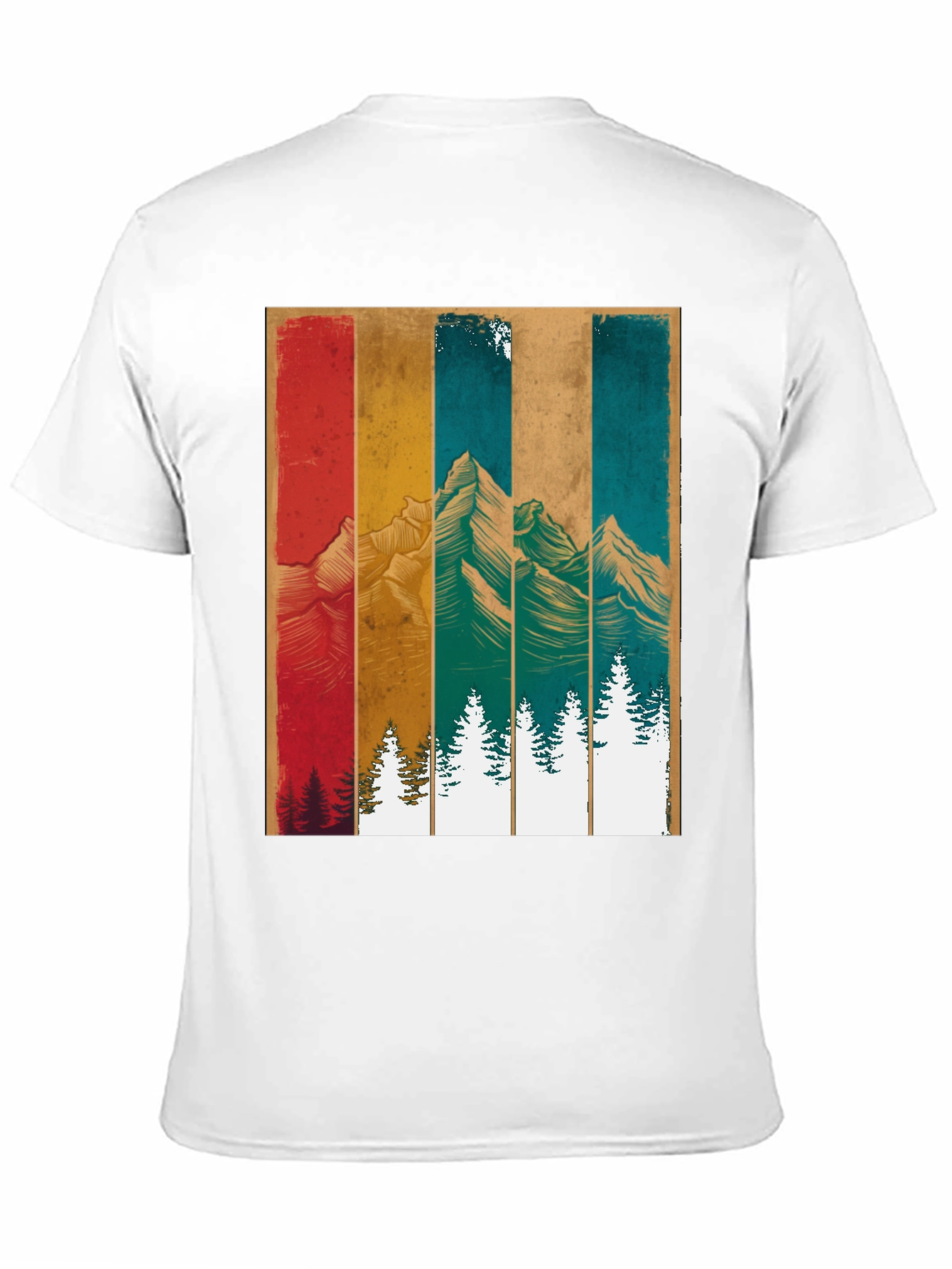 Retro Mountainscape Graphic Tee