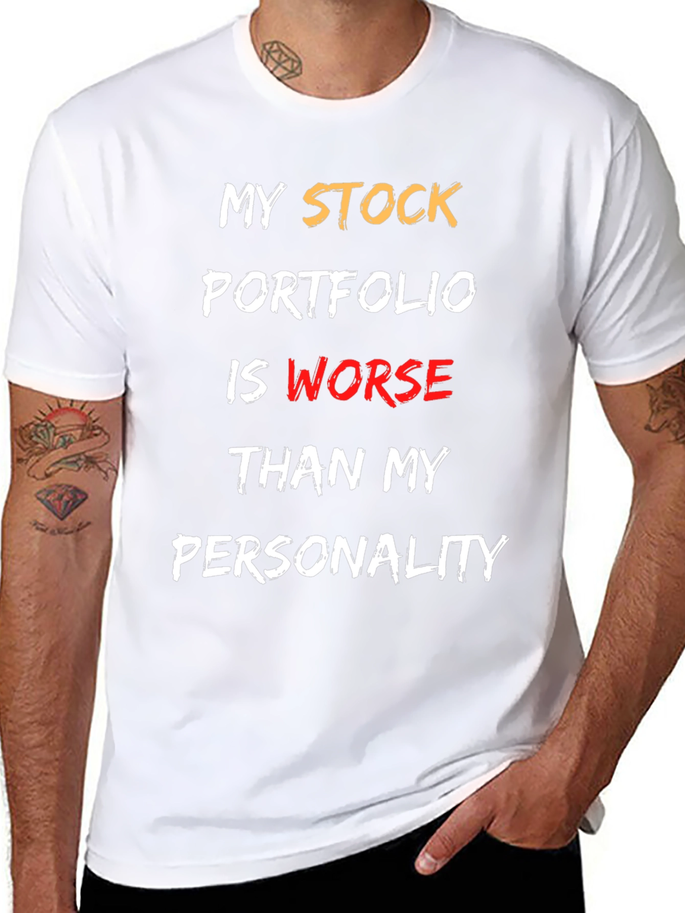 Stock Portfolio T-Shirt: Funny Finance Humor Tee