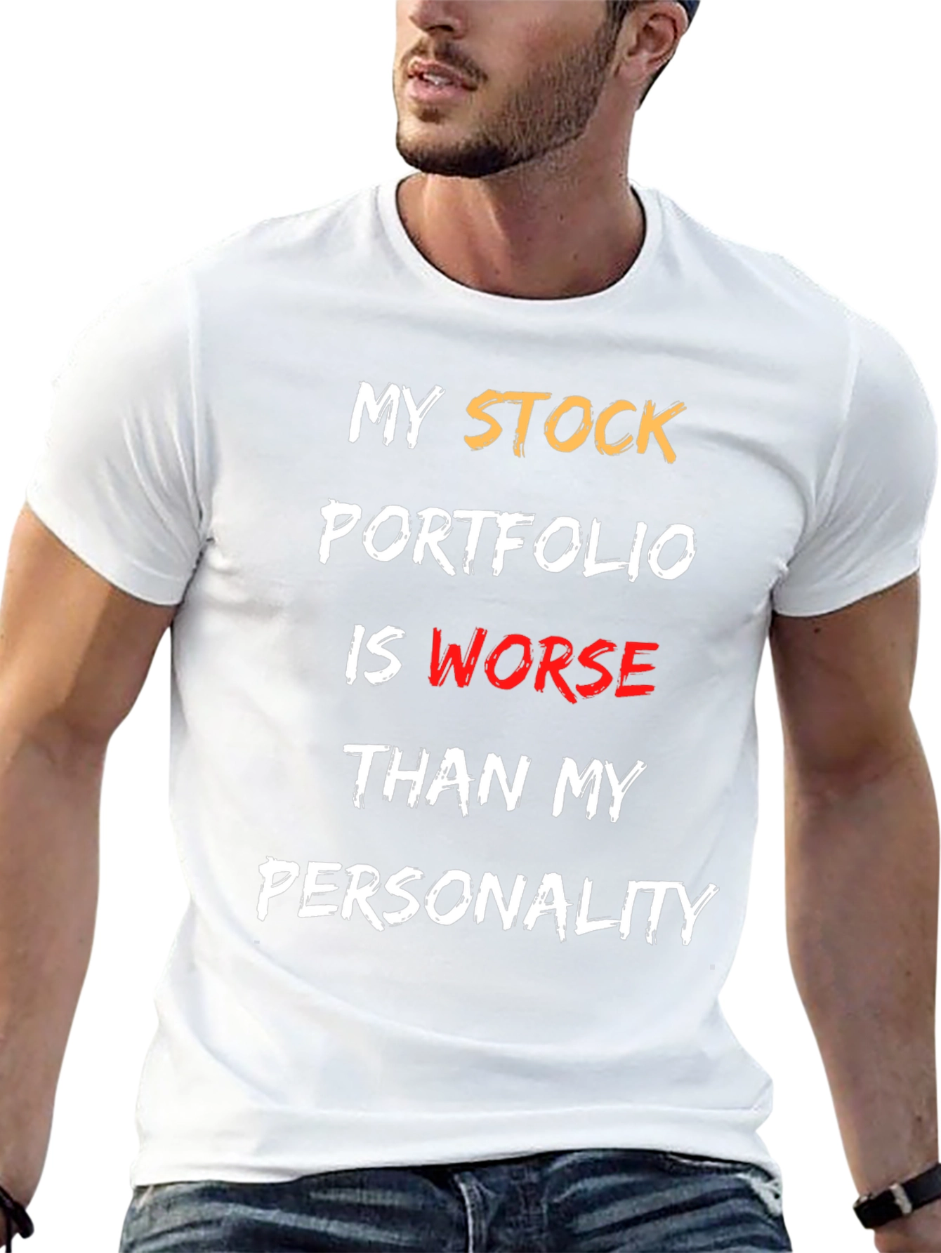 Stock Portfolio T-Shirt: Funny Finance Humor Tee