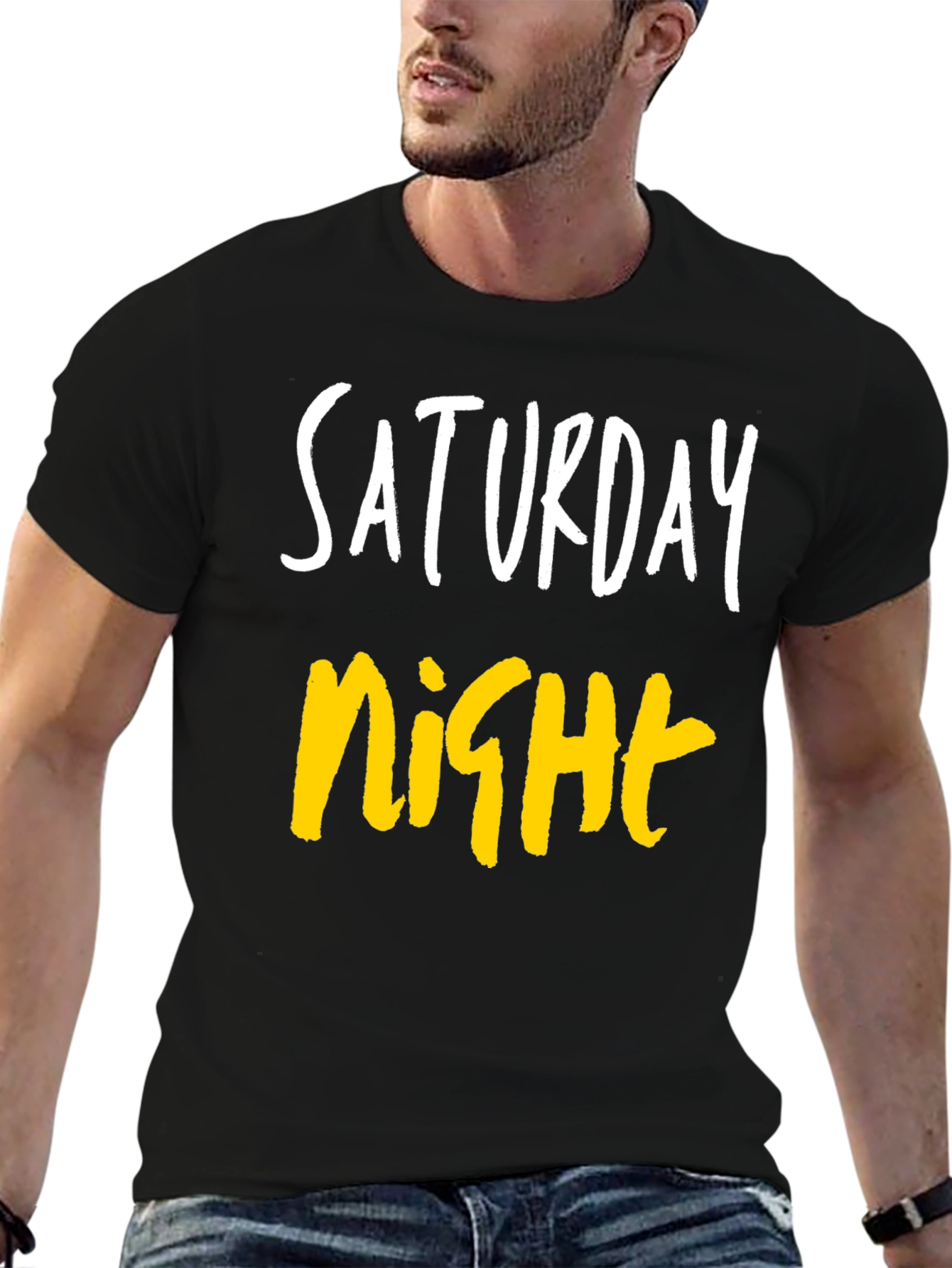 Saturday Night Graphic Tee - Casual Comfort