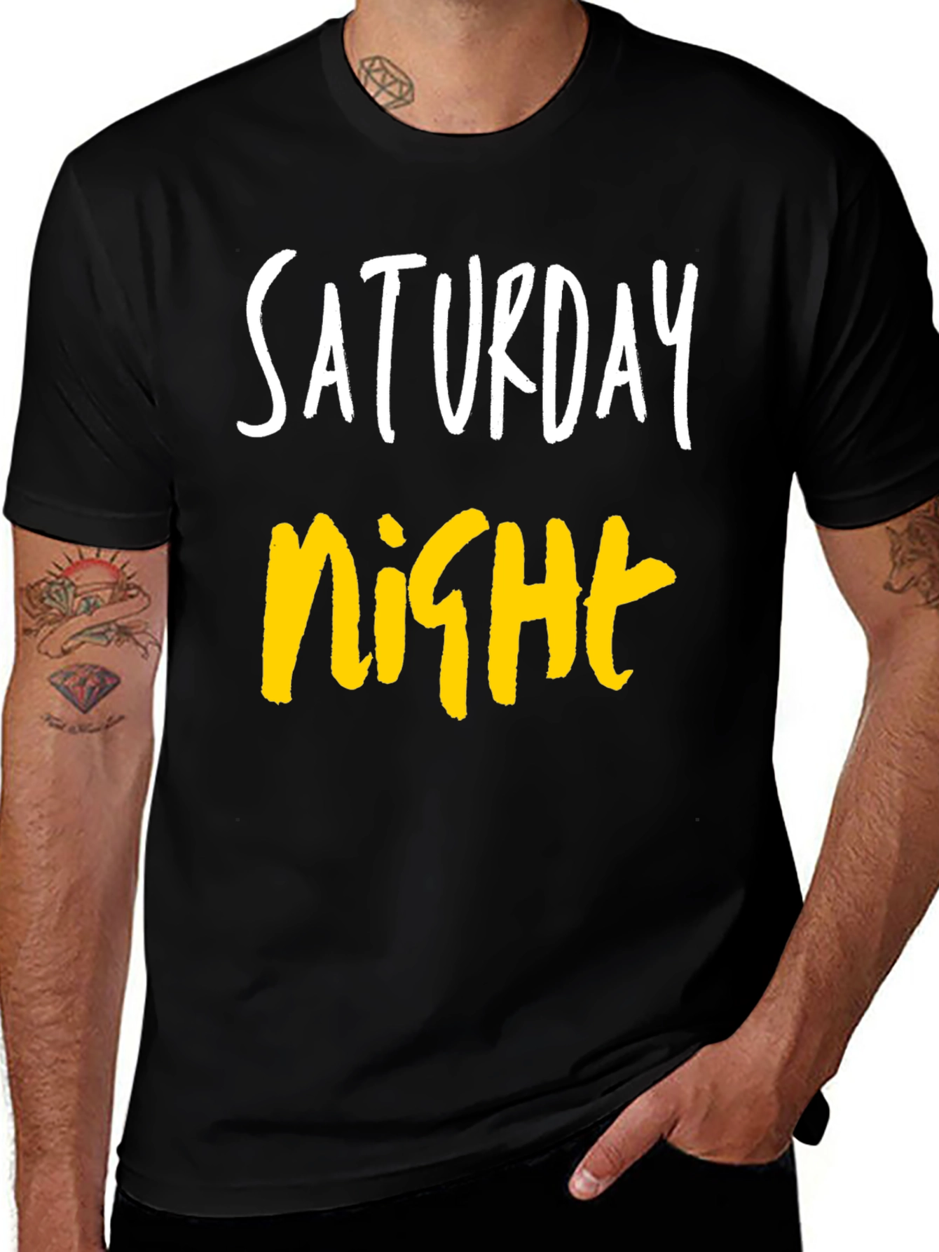 Saturday Night Graphic Tee - Casual Comfort