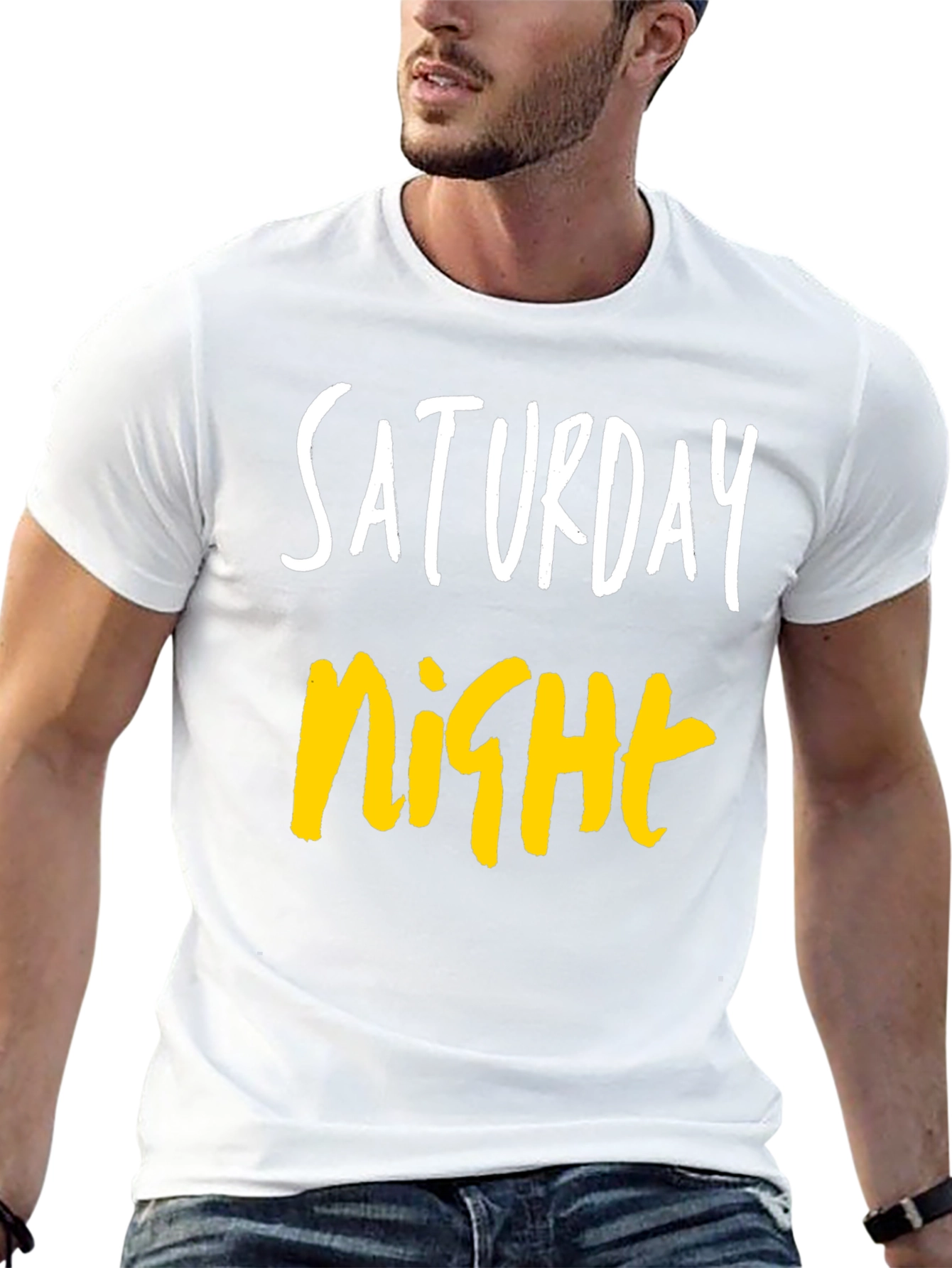 Saturday Night Graphic Tee - Casual Comfort