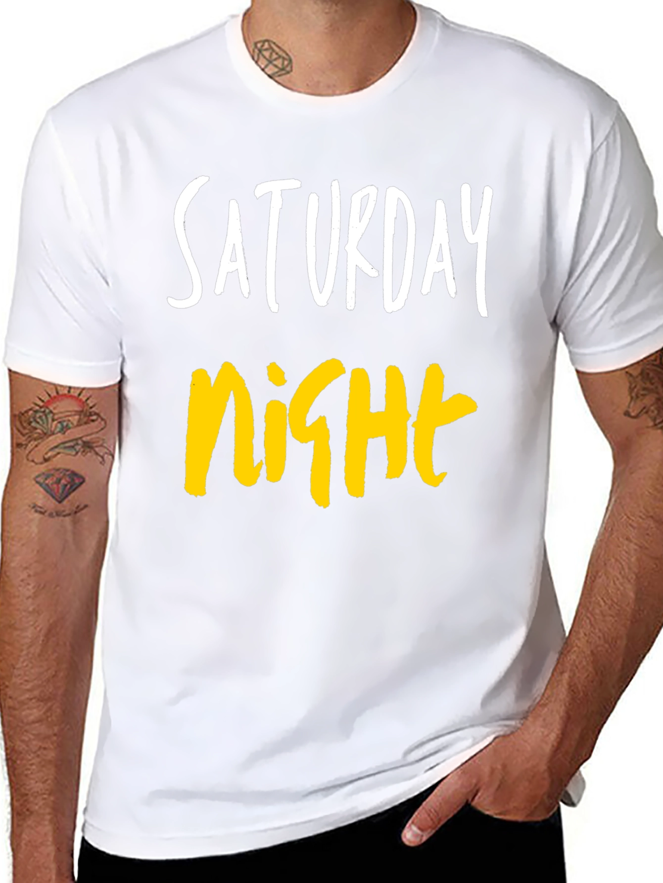 Saturday Night Graphic Tee - Casual Comfort