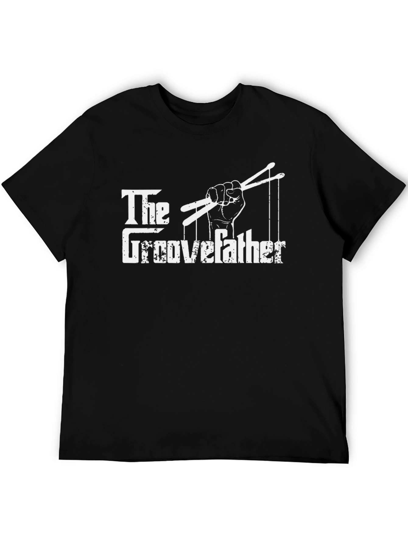 The Groovefather Drummer T-Shirt Black