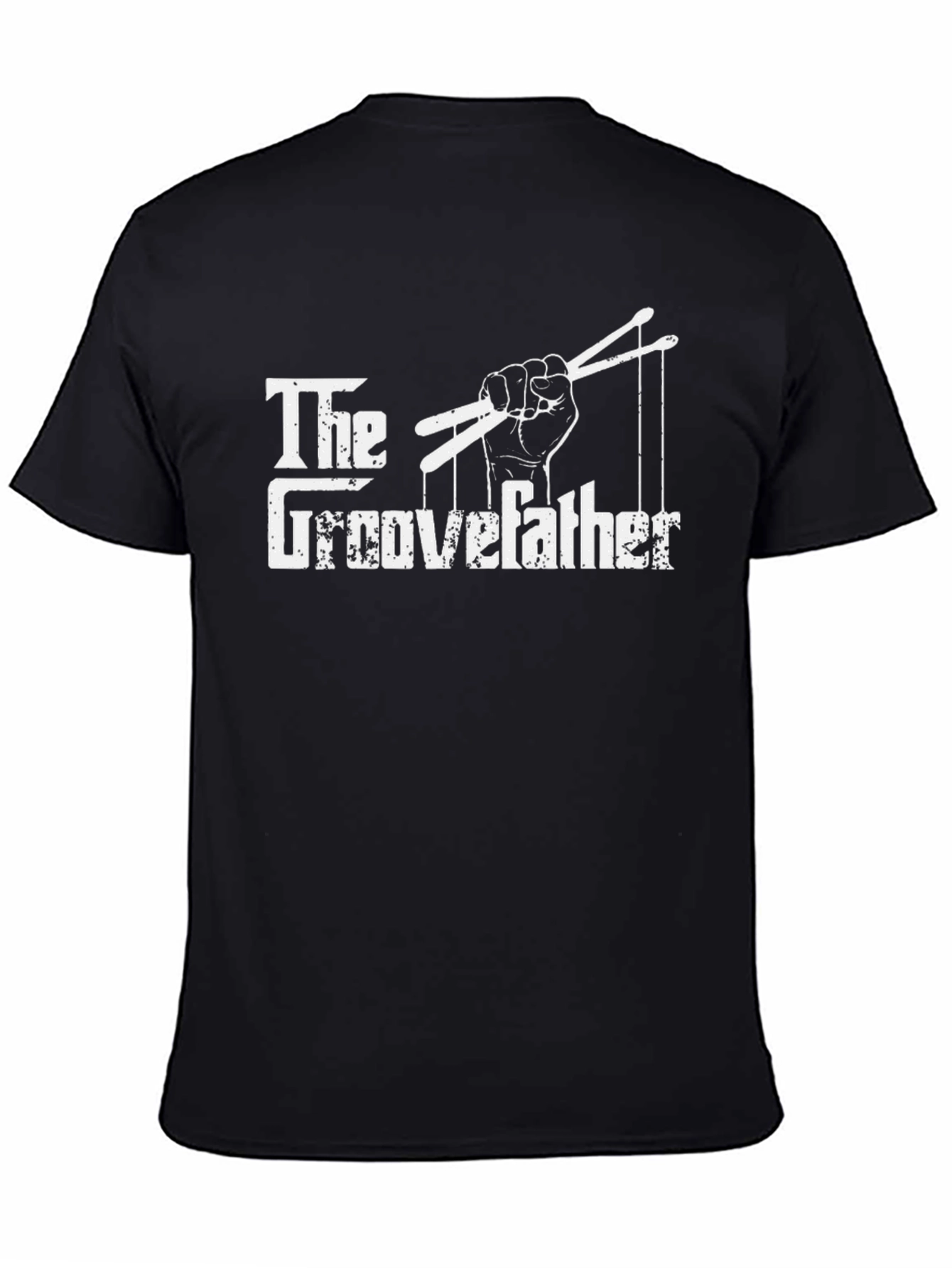 The Groovefather Drummer T-Shirt Black