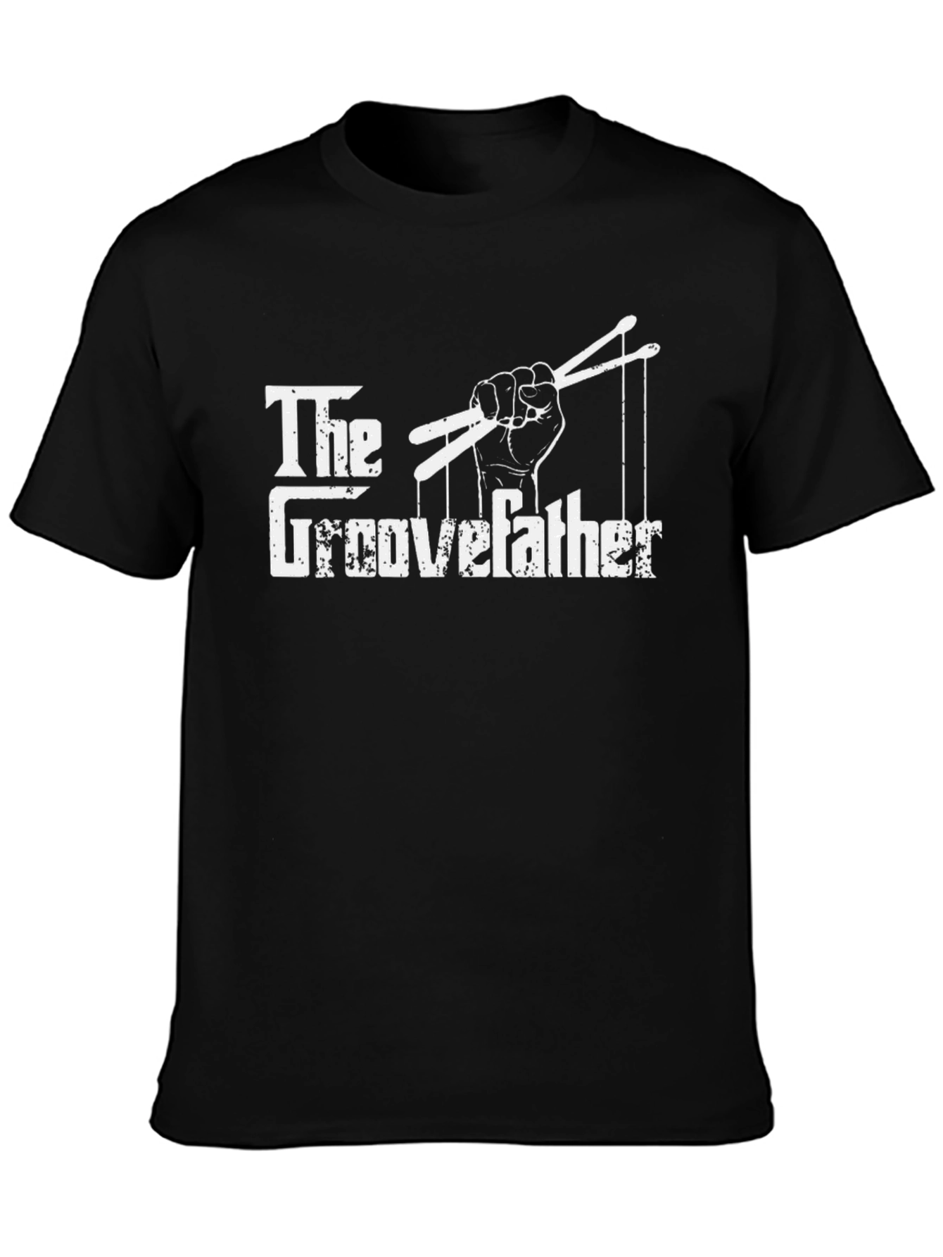 The Groovefather Drummer T-Shirt Black