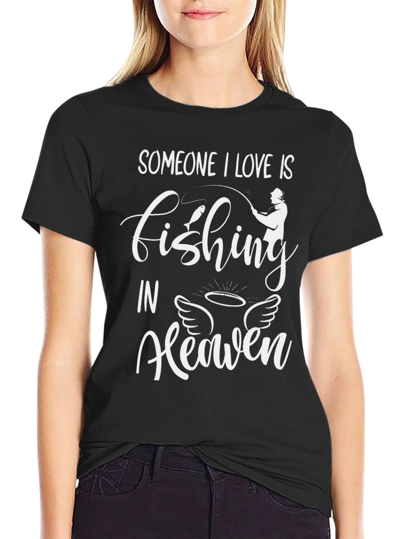 Fishing In Heaven Memorial T-Shirt