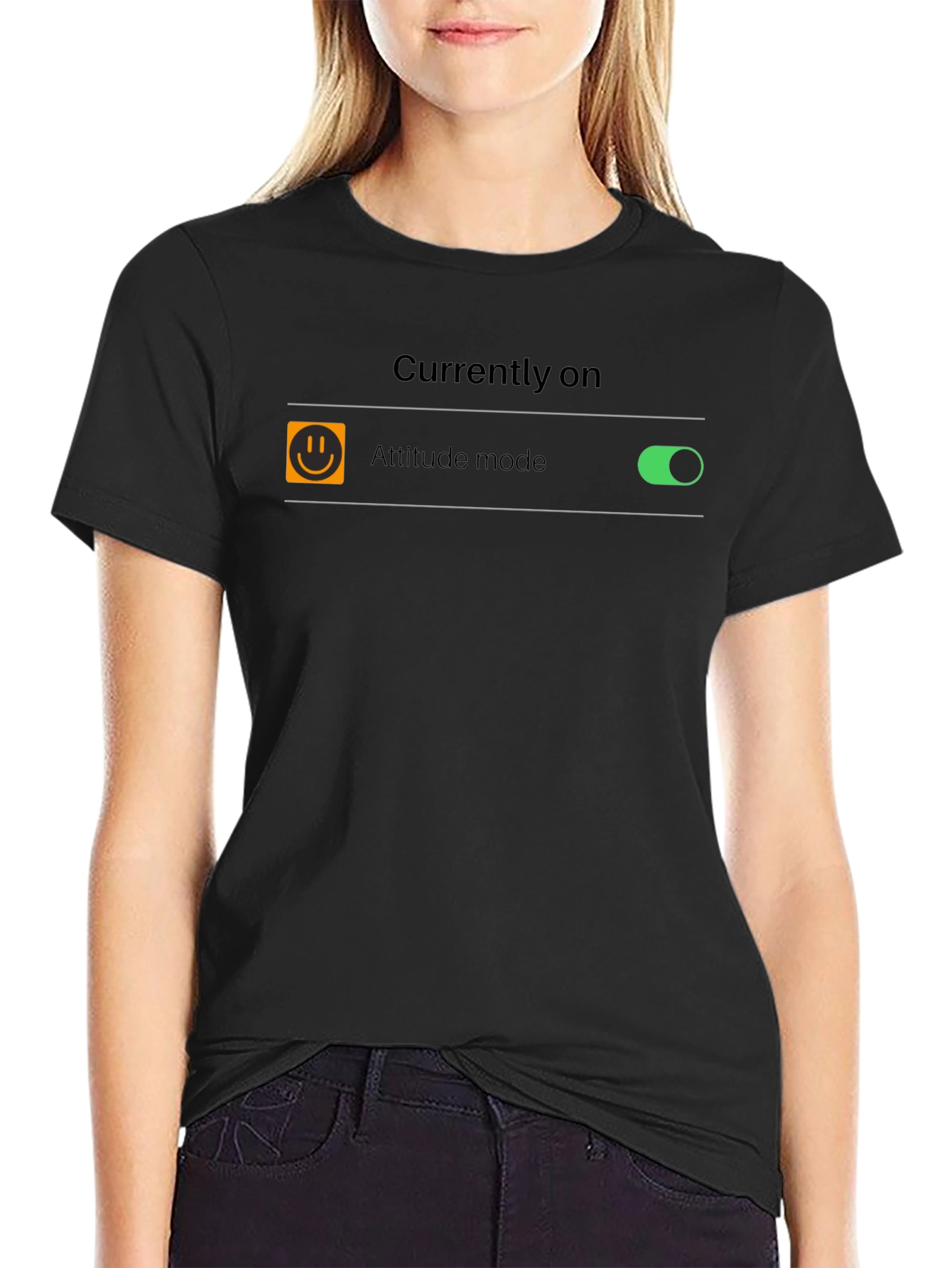 Attitude Mode On T-Shirt - Funny Graphic Tee