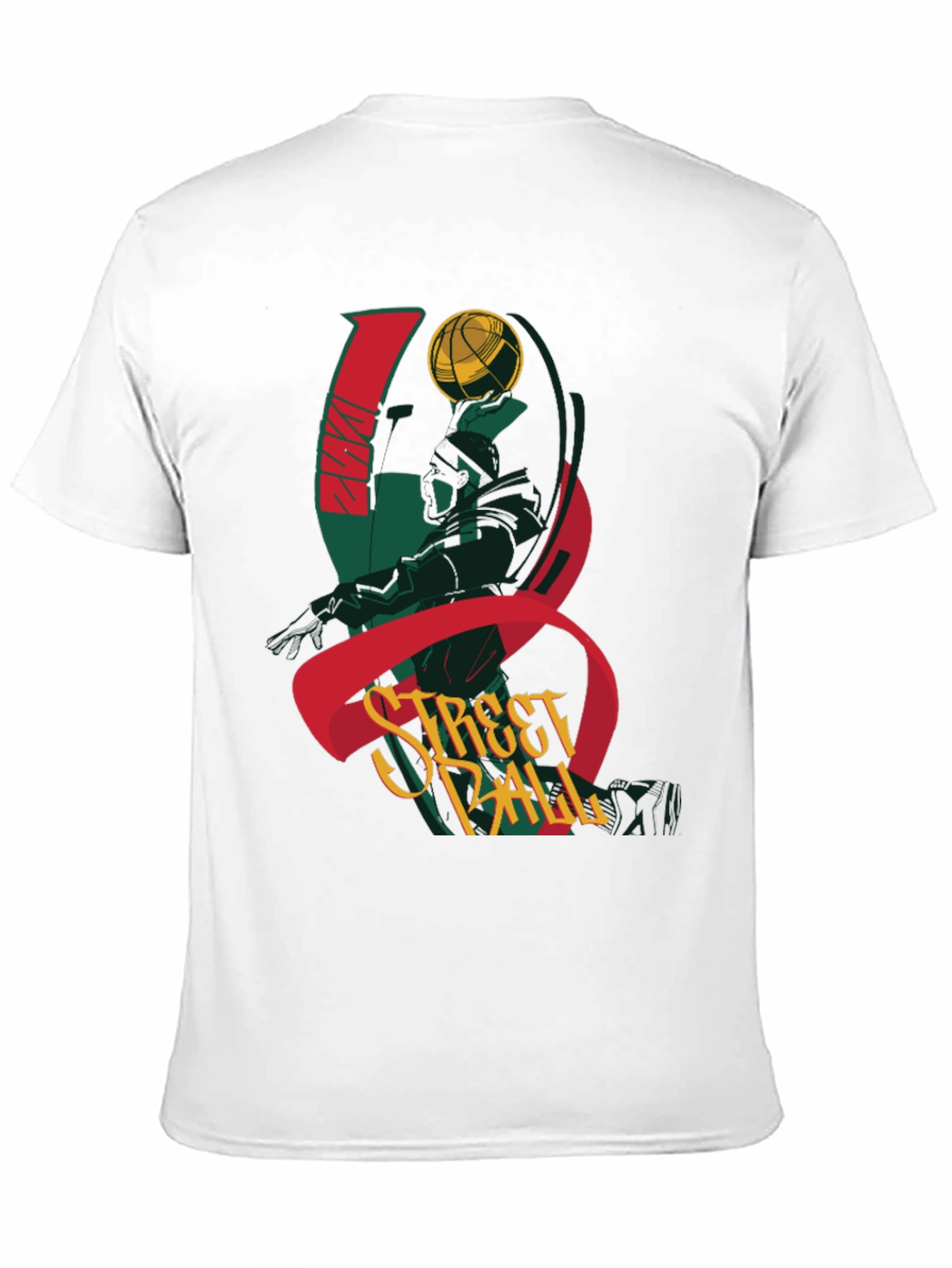 Streetball Graphic Tee - Black Cotton T-Shirt