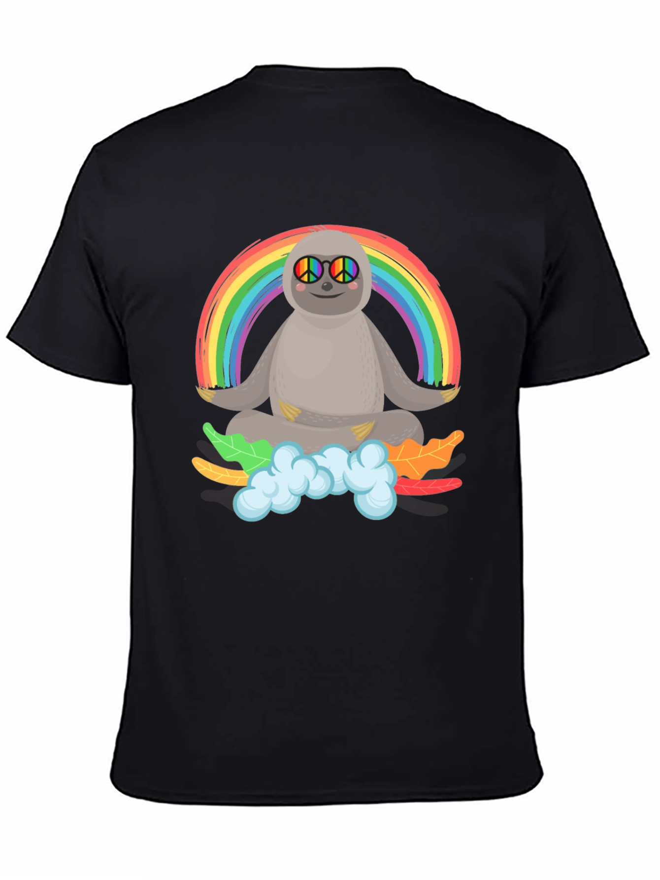 Sloth Rainbow Peace T-Shirt