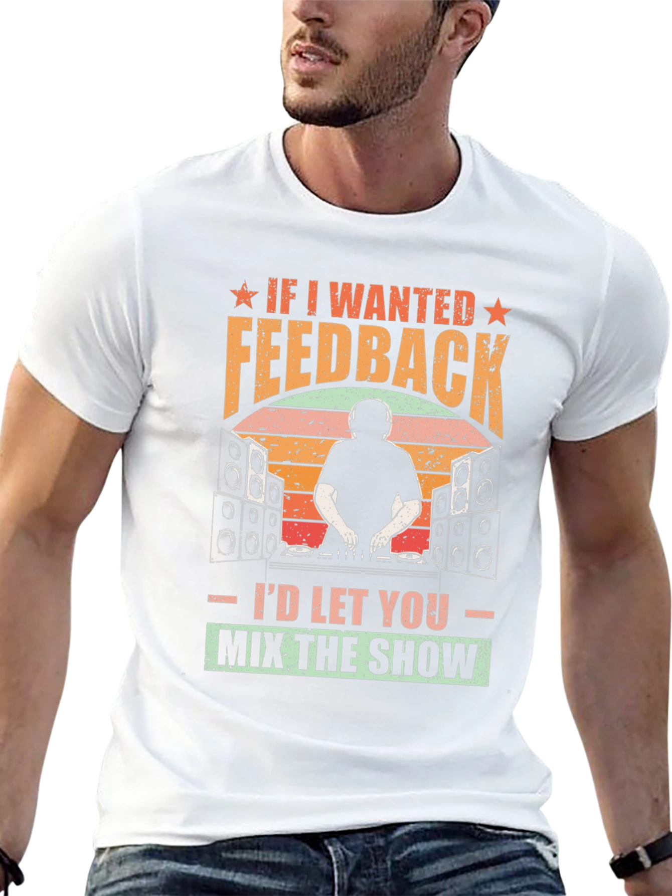 DJ Feedback Graphic T-Shirt - Music Lover Tee