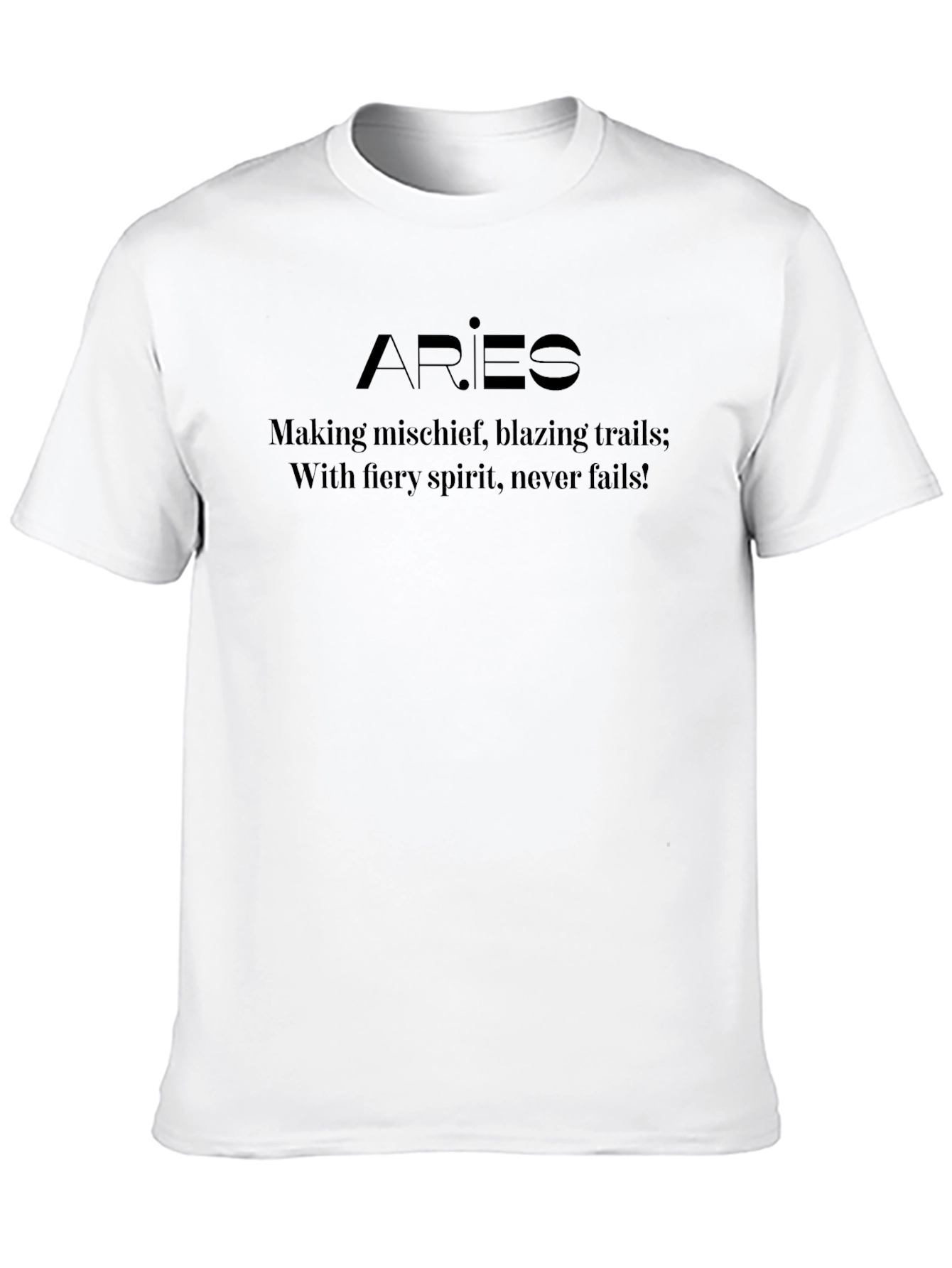 Aries Zodiac T-Shirt - Fiery Spirit Design