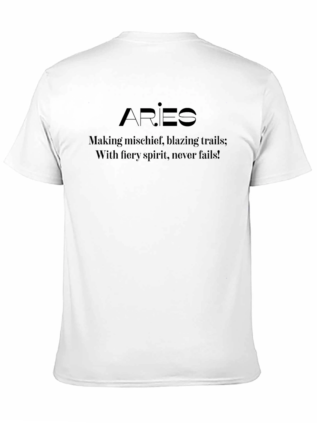 Aries Zodiac T-Shirt - Fiery Spirit Design