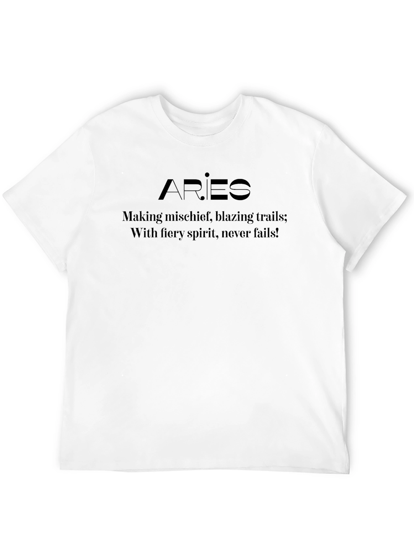Aries Zodiac T-Shirt - Fiery Spirit Design