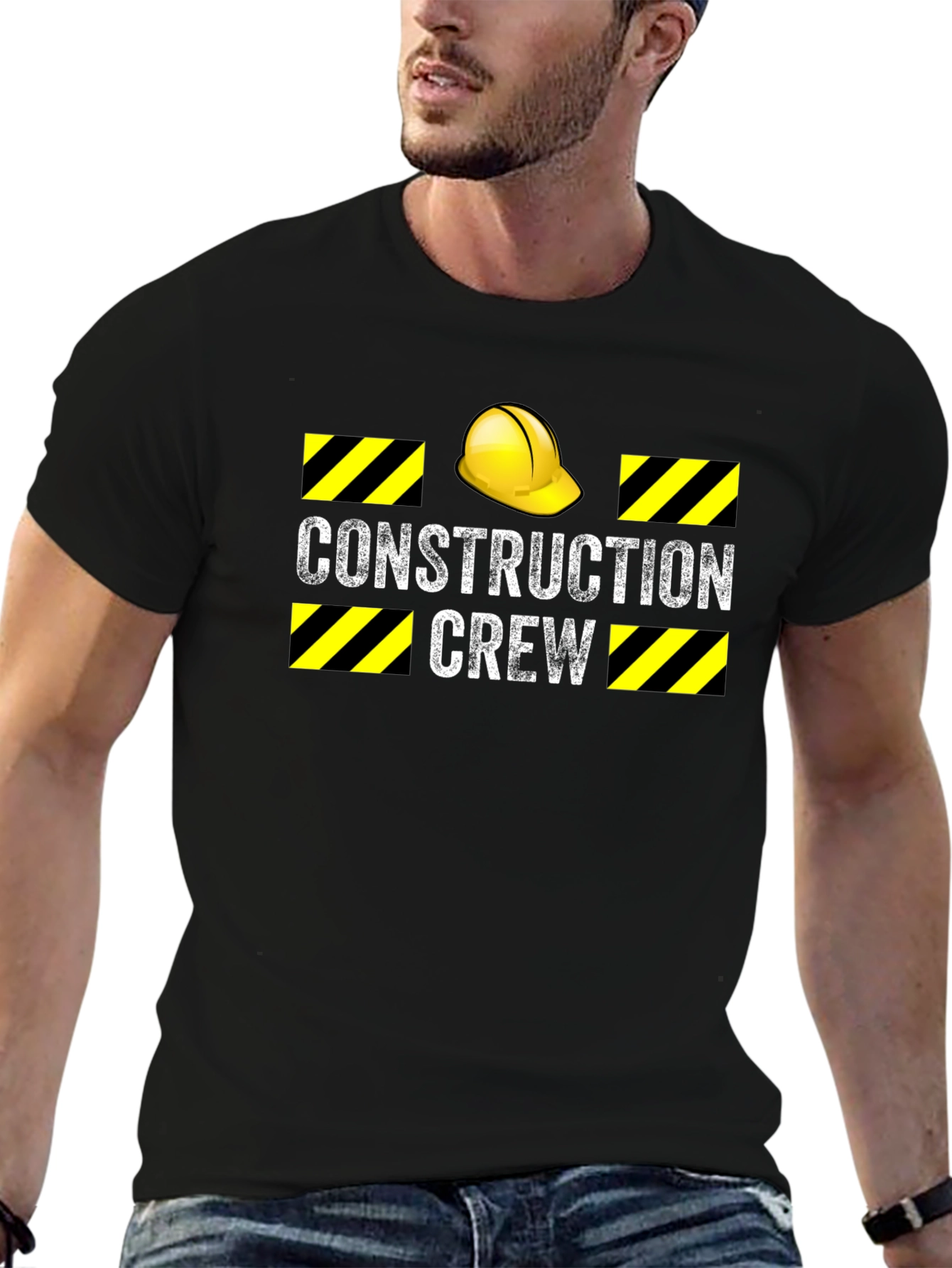 Construction Crew T-Shirt - Hard Hat Graphic Tee