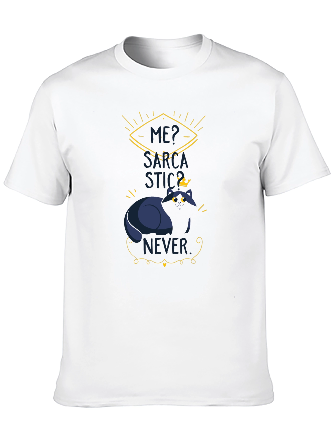 Sarcastic Cat T-Shirt - Mens Funny Graphic Tee